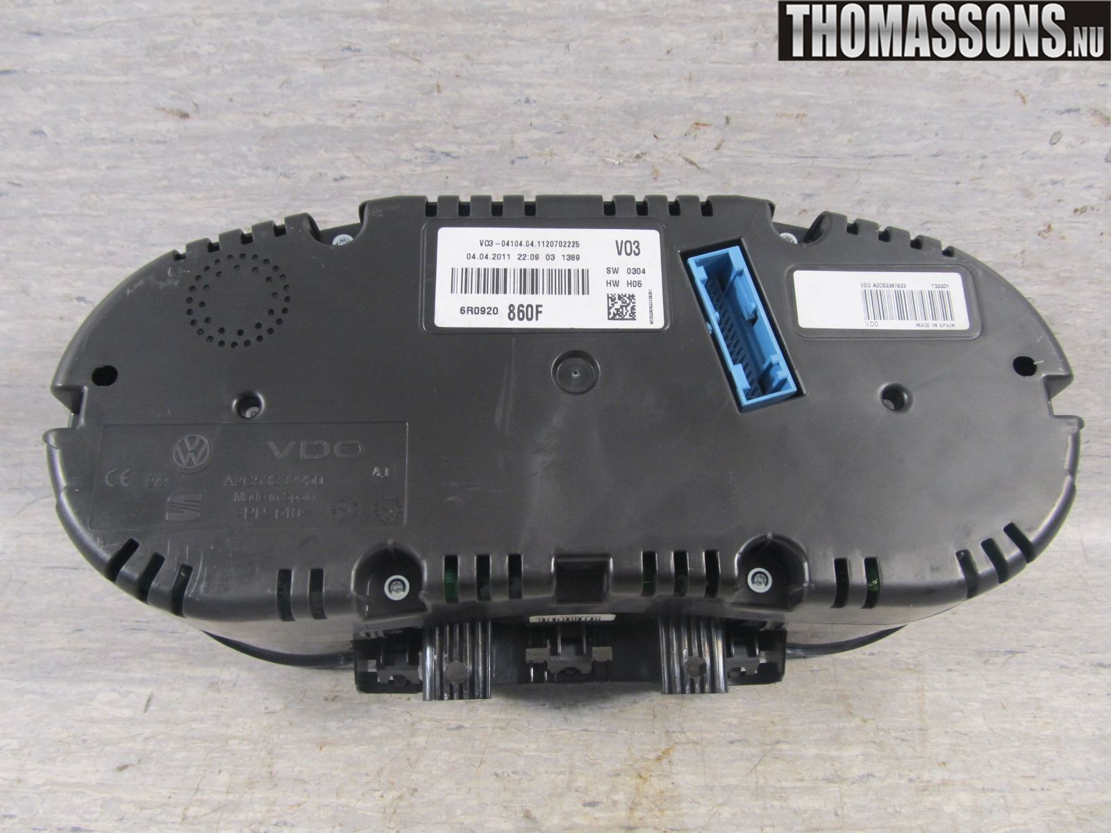 Volkswagen VW POLO 10-17 Instrument Komb