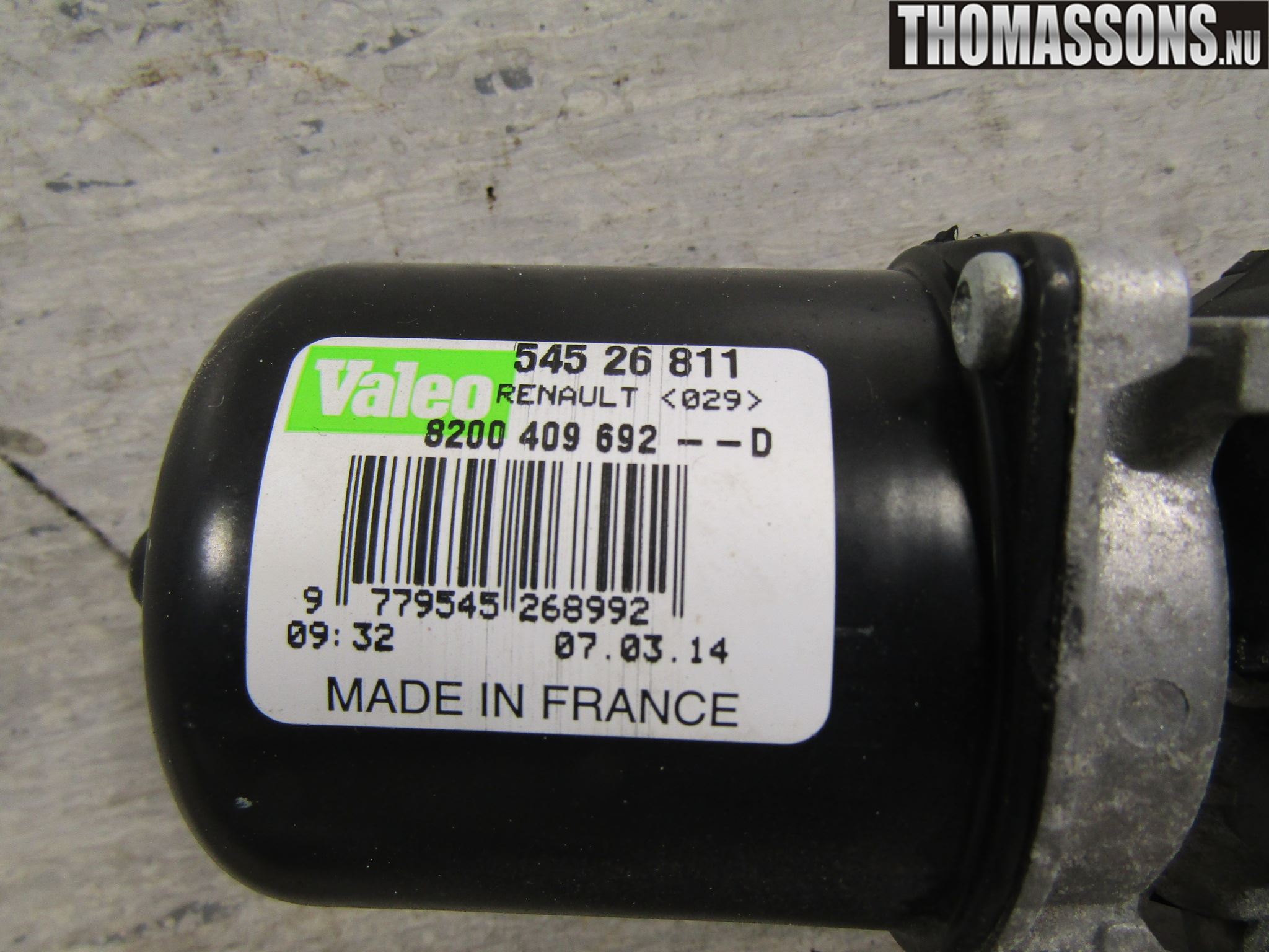 Mercedes-Benz MB CITAN (W415) 13-21 Torkarmotor Vindruta