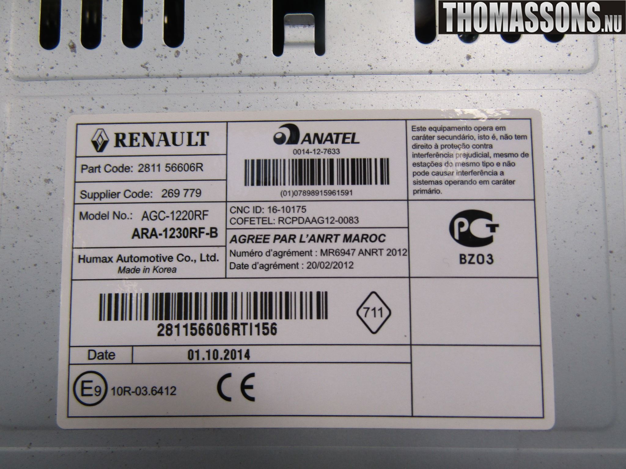 Mercedes-Benz MB CITAN (W415) 13-21 Cd Radio - Multimediapanel