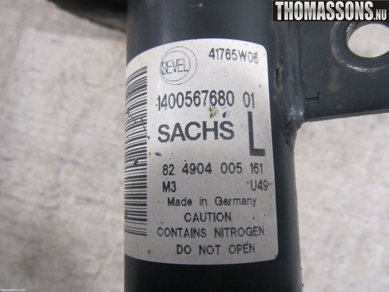 Citroen JUMPY 07-16 Fjäderben Fram Vänster