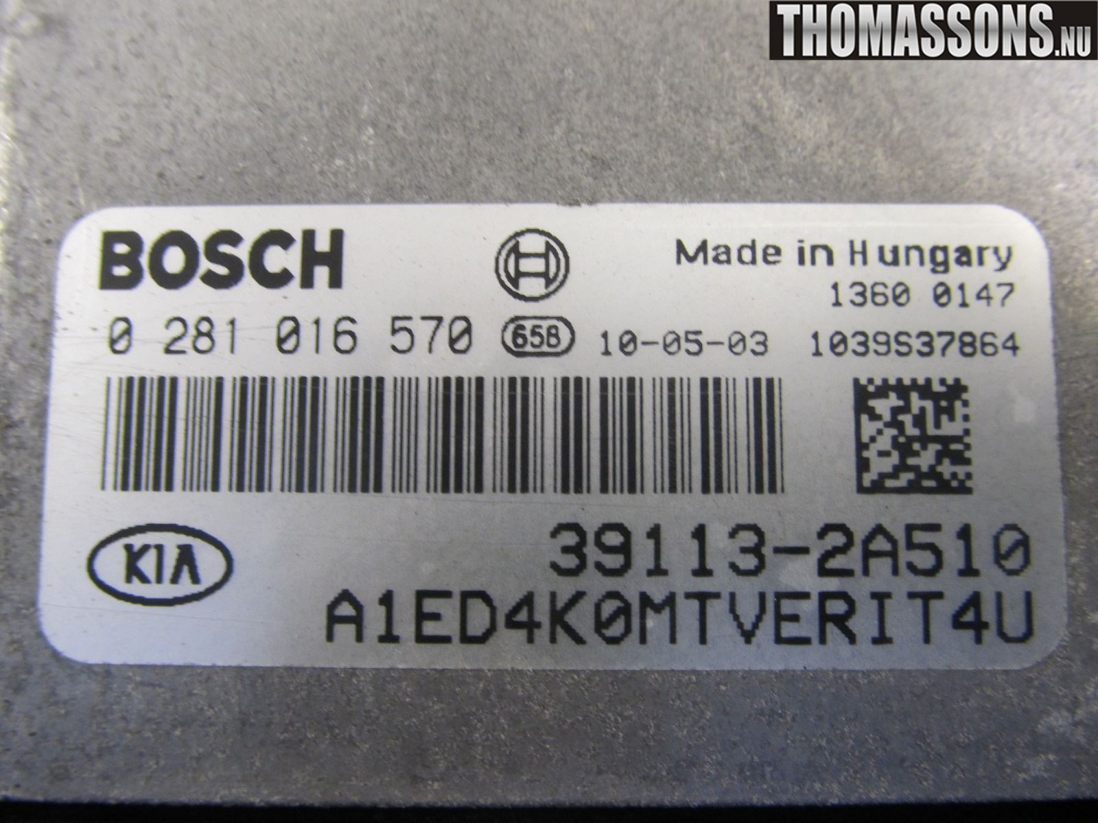 Kia CEED 06-12 Styrenhet Insprut Bensin