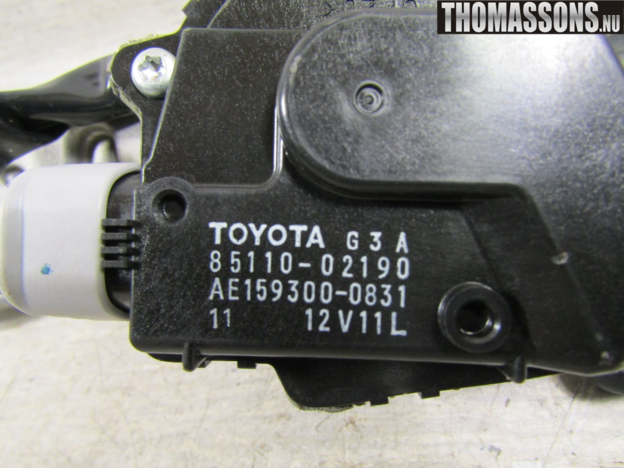 Toyota AURIS 10-12 Torkarmotor Vindruta
