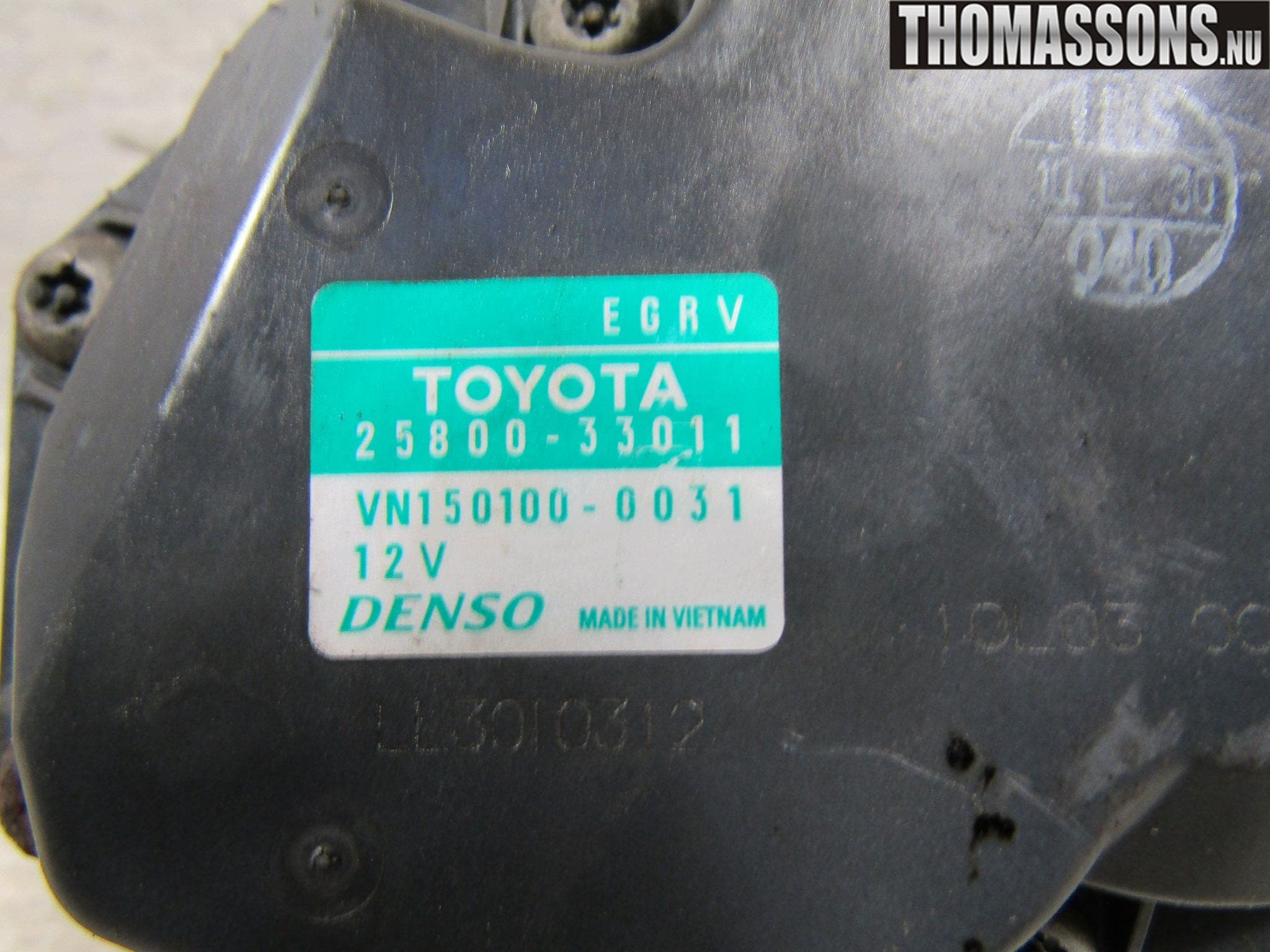 Toyota AURIS 10-12 Egr Ventil