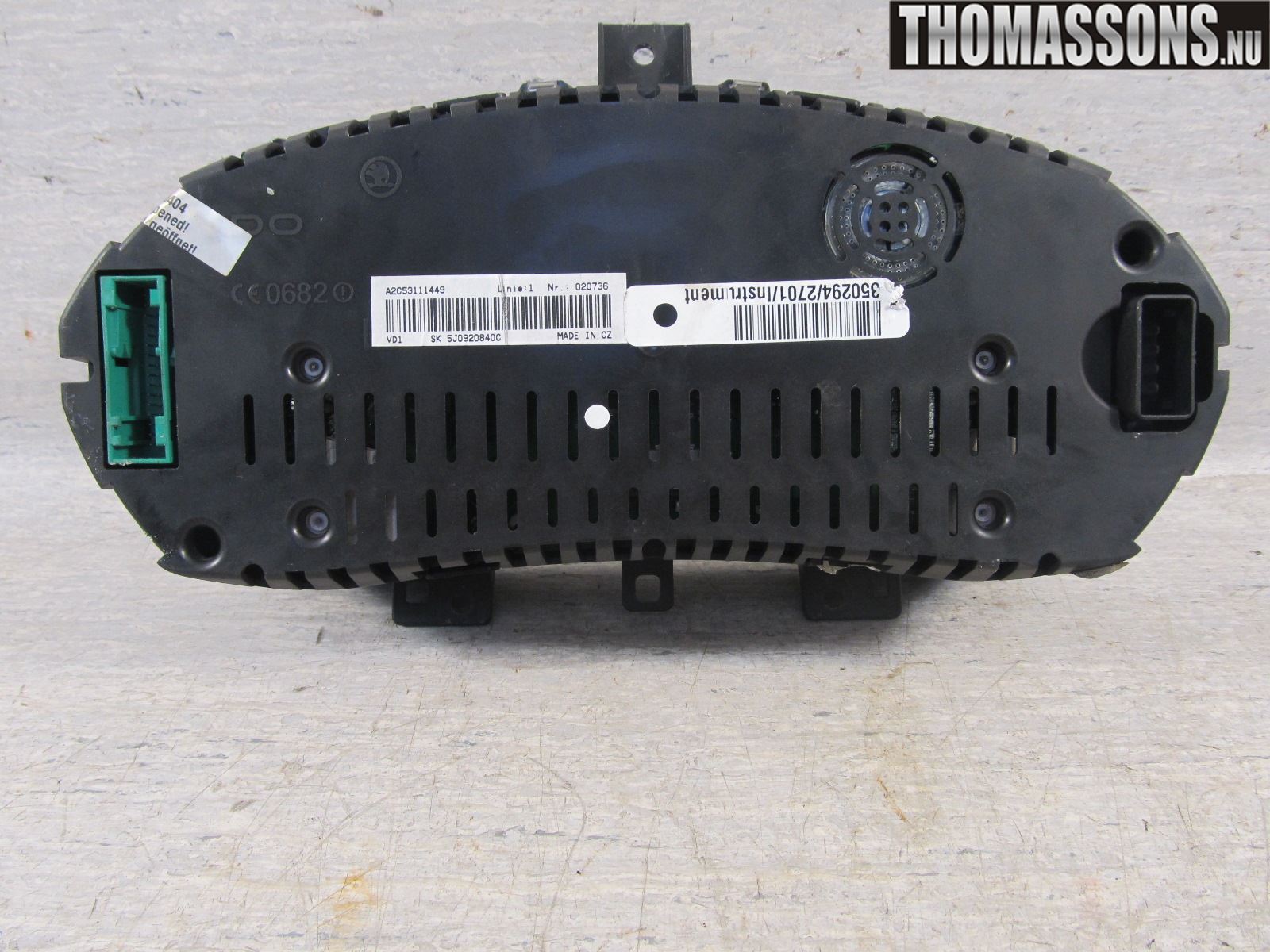 Skoda ROOMSTER Instrument Komb