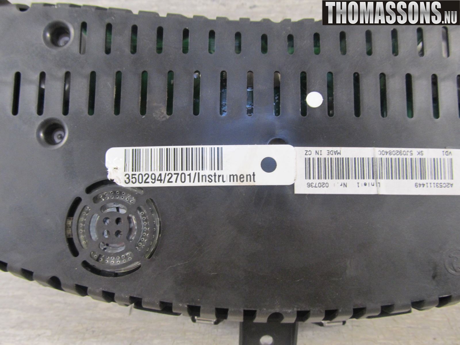 Skoda ROOMSTER Instrument Komb