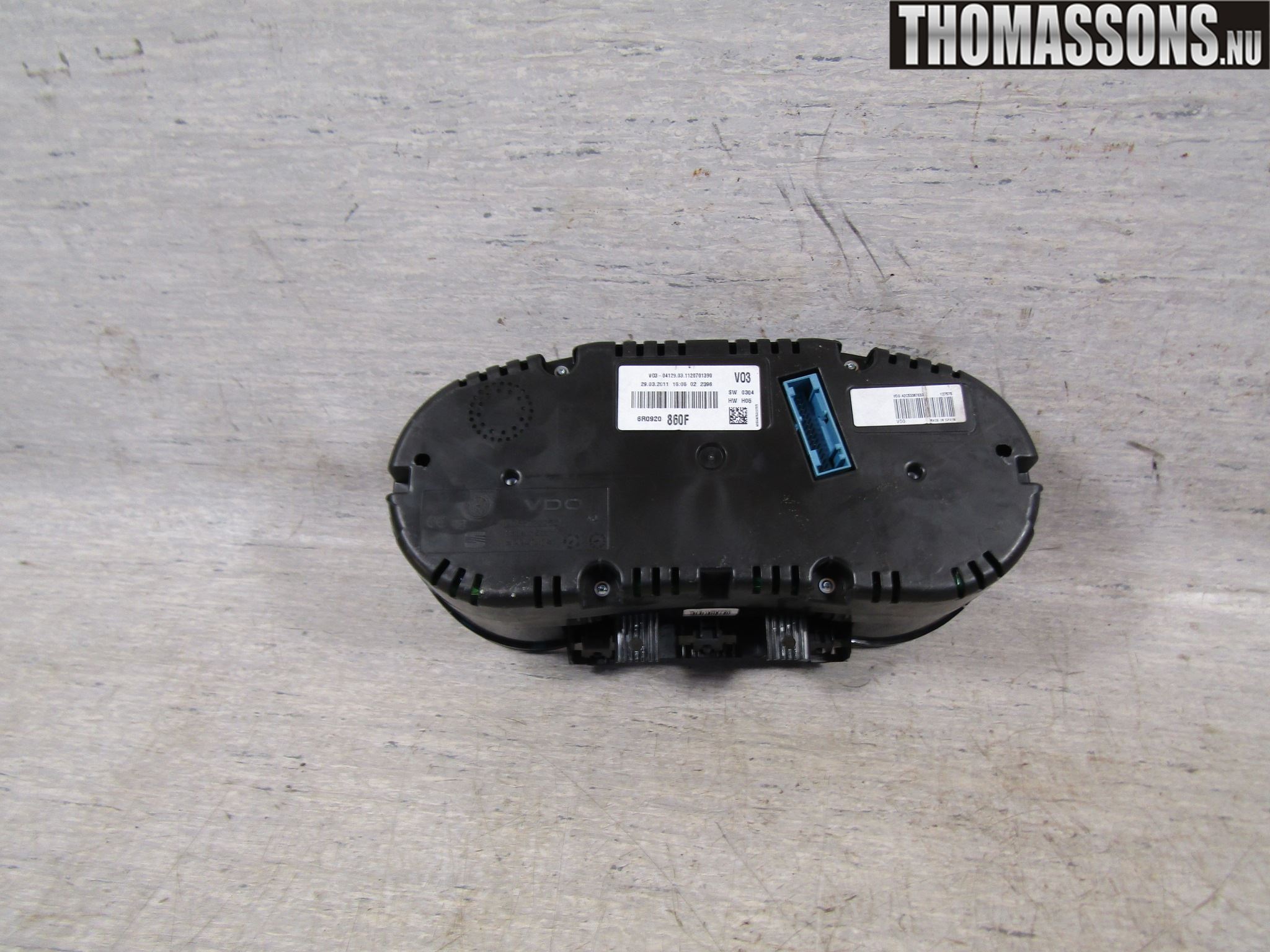 Volkswagen VW POLO 10-17 Instrument Komb