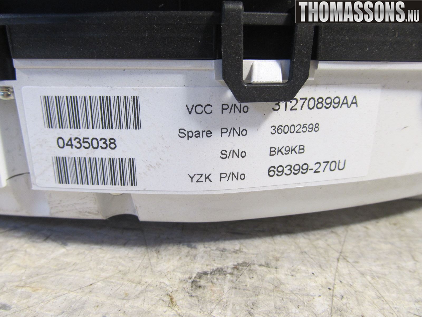 Volvo V70 08-13 Instrument Komb