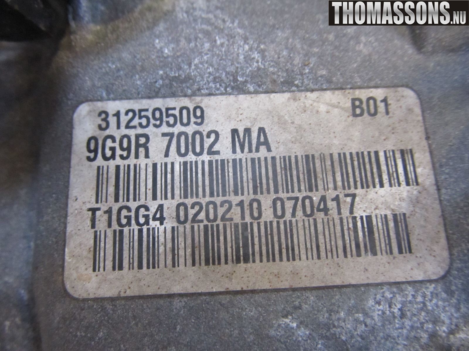 Volvo V70 08-13 Växellåda Man 6 Vxl