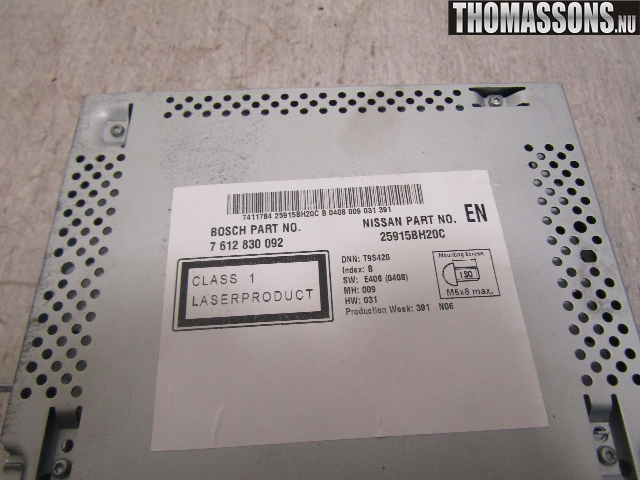 Nissan QASHQAI+2  10-14 Cd Radio - Multimediapanel