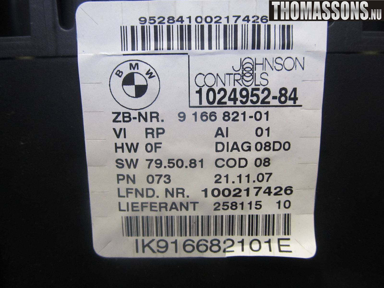 BMW 1 E87/81 5D/3D 03-11 Instrument Komb