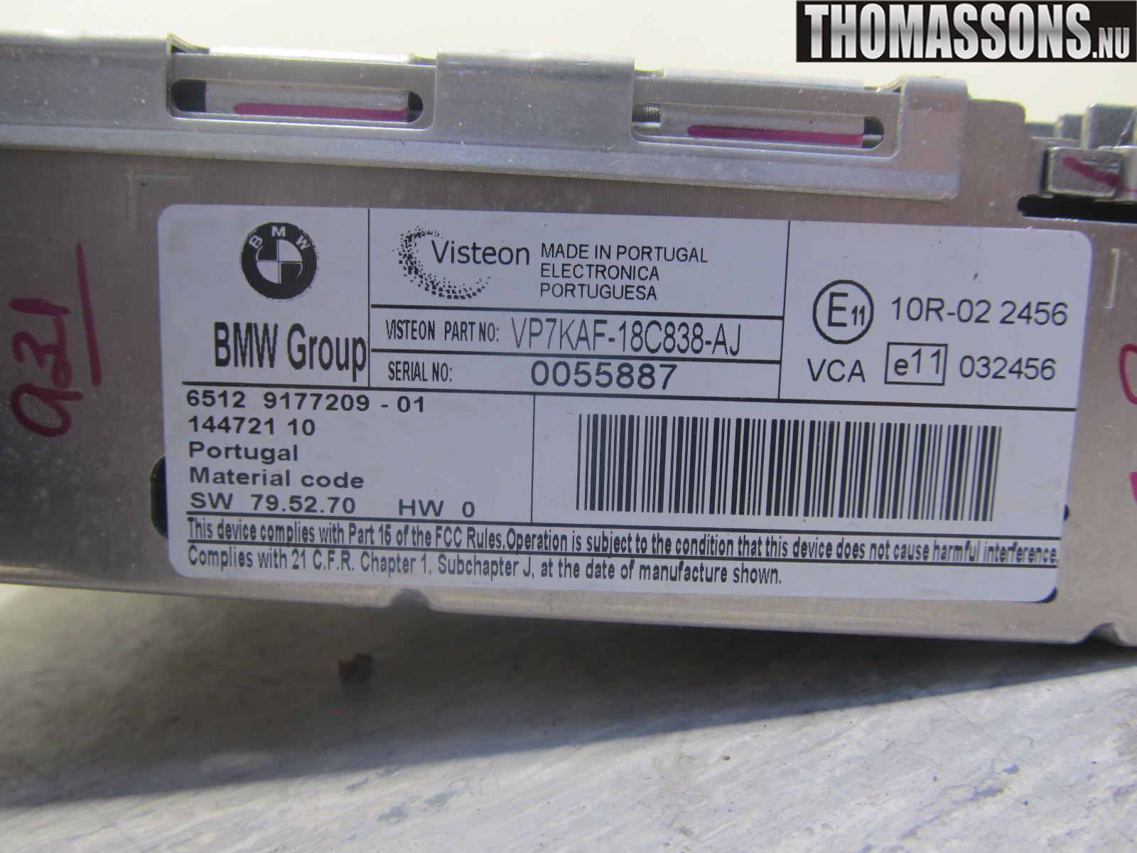 BMW 1 E87/81 5D/3D 03-11 Radio