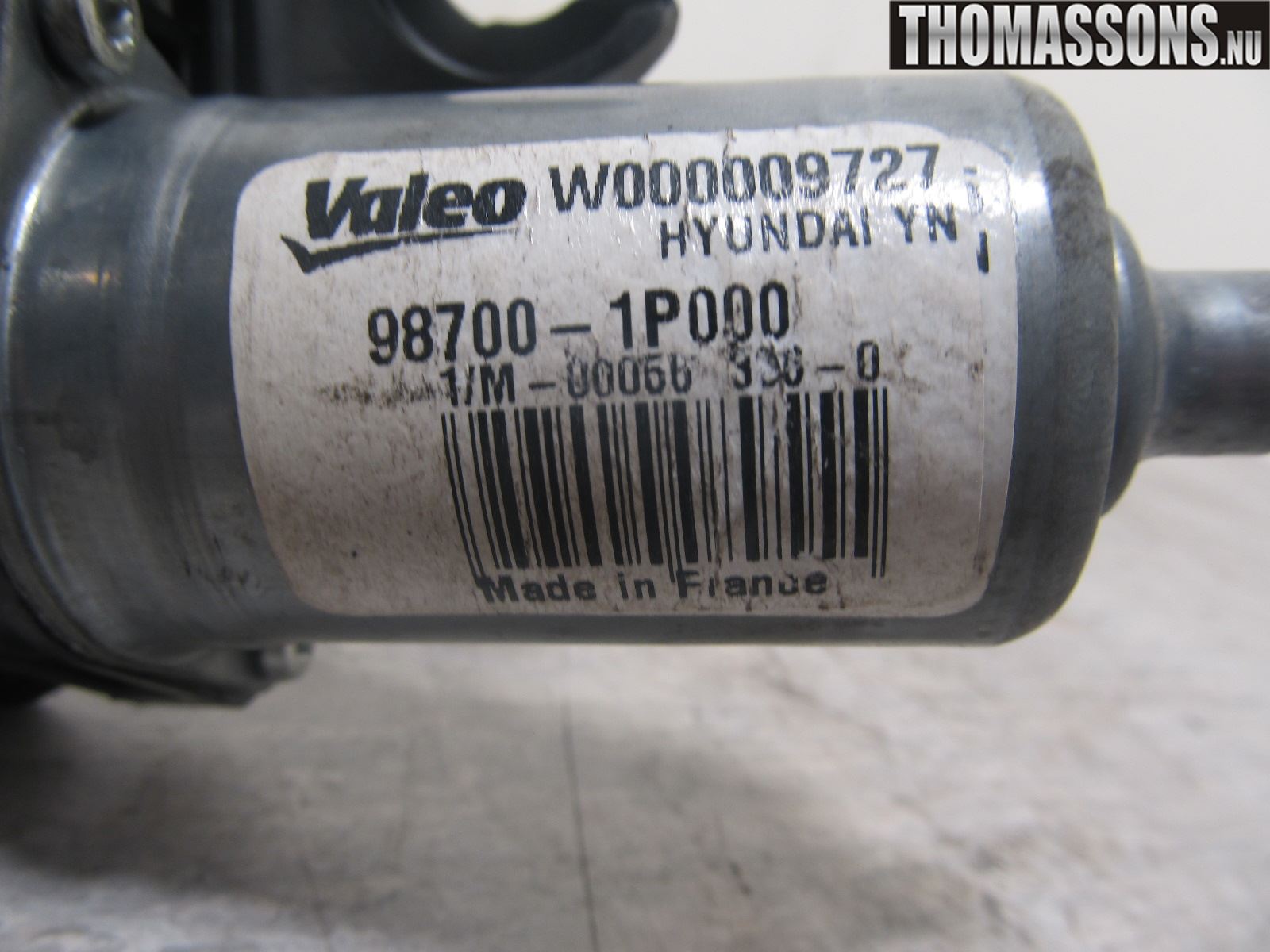 Kia VENGA 10-19 Torkarmotor Baklucka