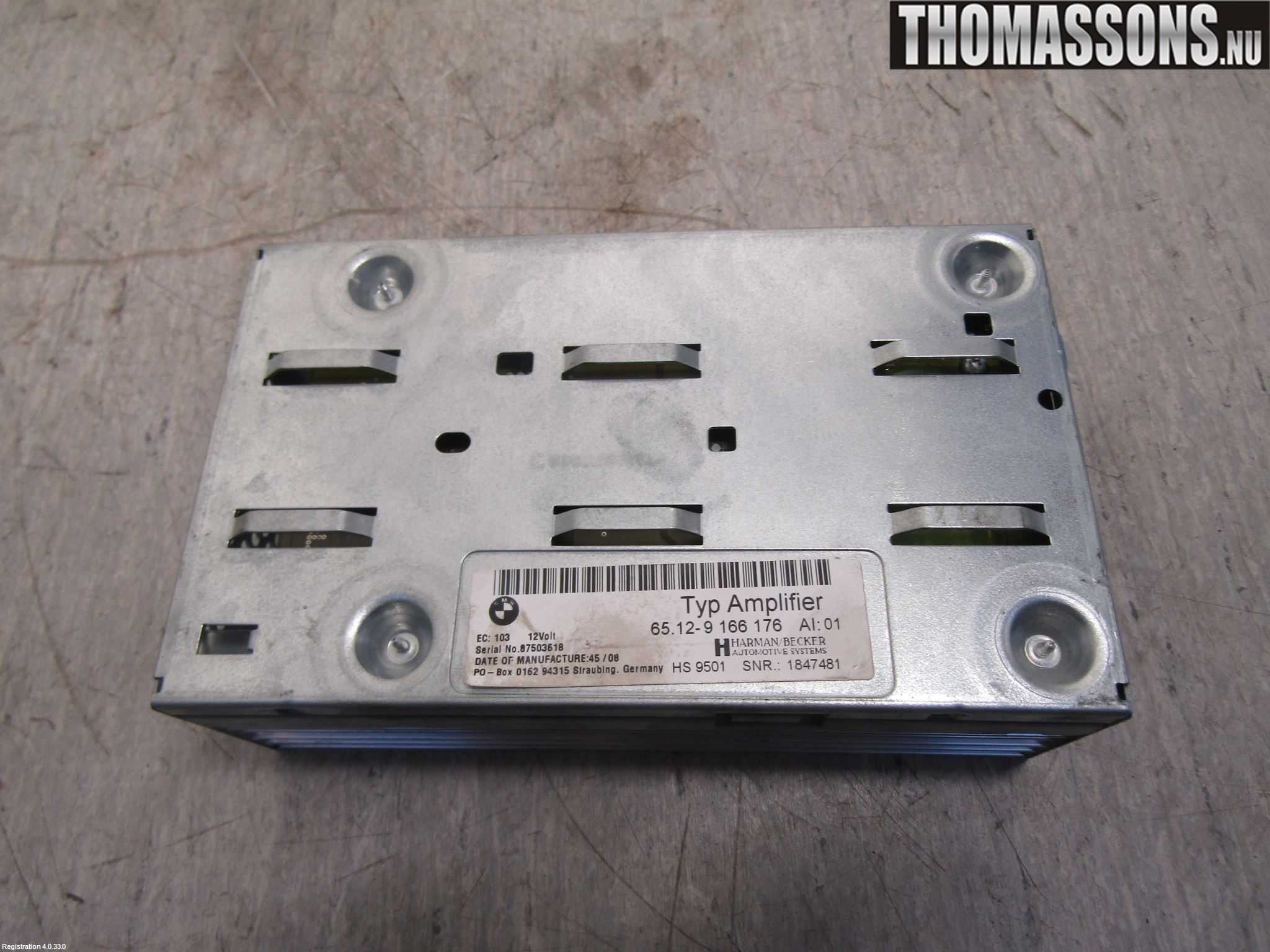 BMW 5 E60/61 Sed/Tou 02-10 Radio-Stereo Förstärkare