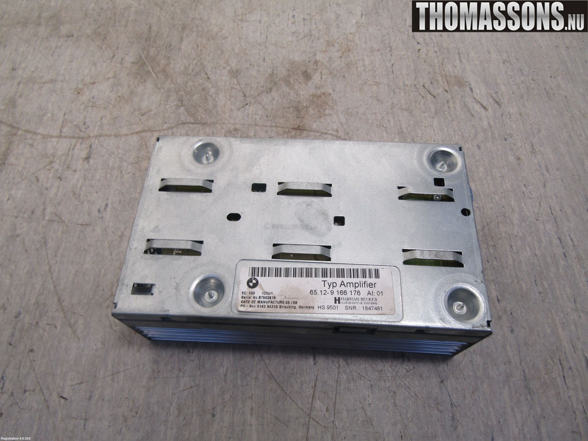 BMW 5 E60/61 Sed/Tou 02-10 Radio-Stereo Förstärkare