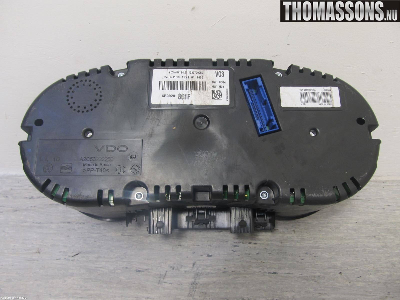 Volkswagen VW POLO 10-17 Instrument Komb