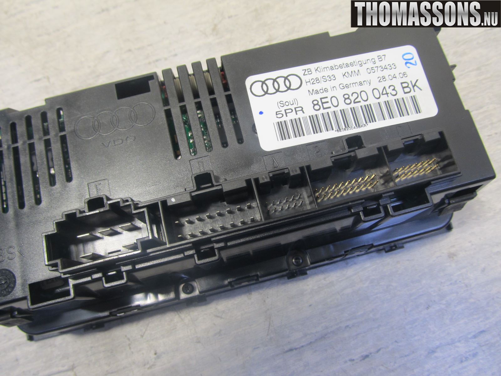 Audi A4/S4 05-07 Ac Styrenhet Ac Manöveren