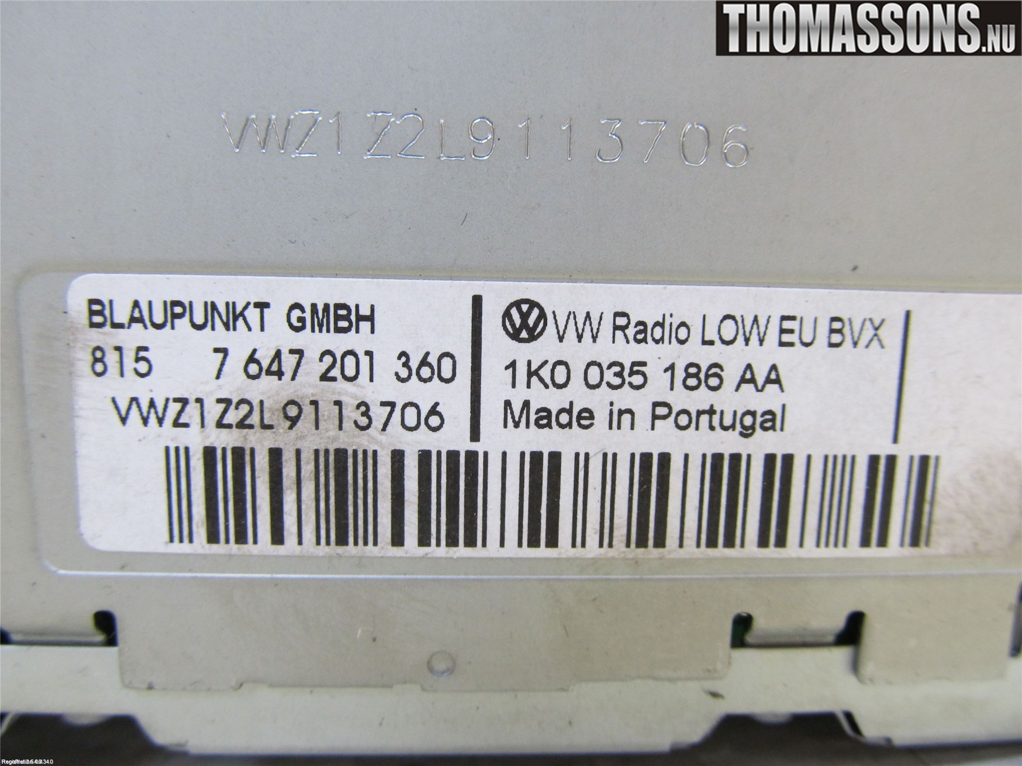 Volkswagen VW PASSAT CC 08-16 Cd Radio - Multimediapanel