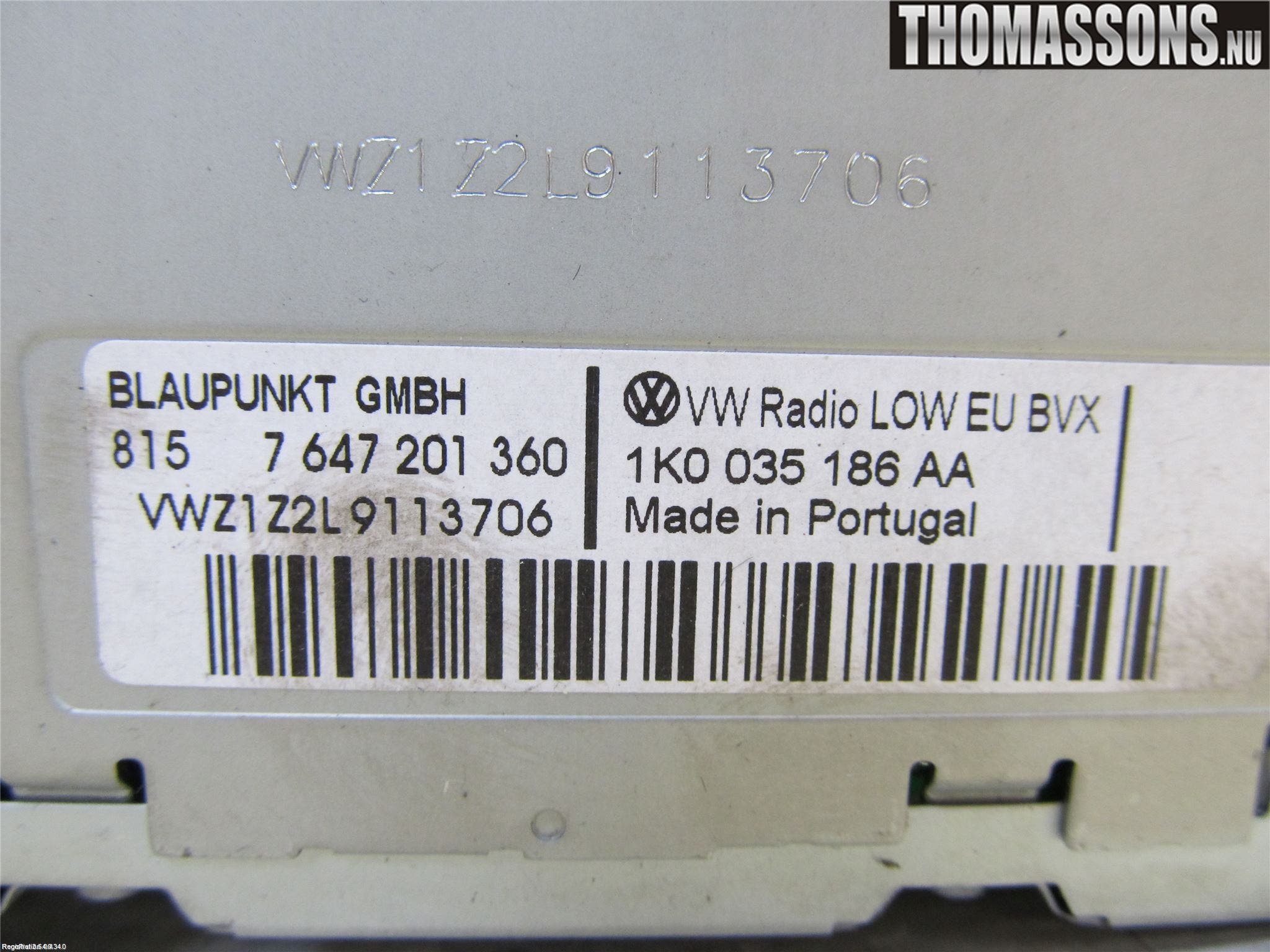 Volkswagen VW PASSAT CC 08-16 Cd Radio - Multimediapanel