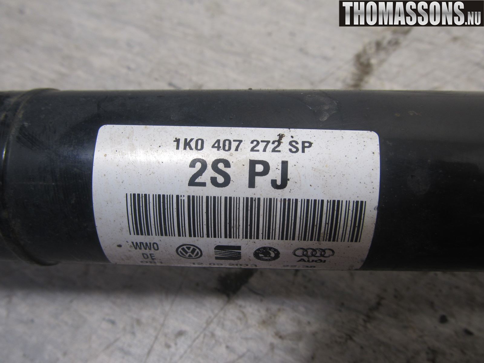 Volkswagen VW GOLF / E-GOLF VII 13-20 Drivaxel Fram Höger