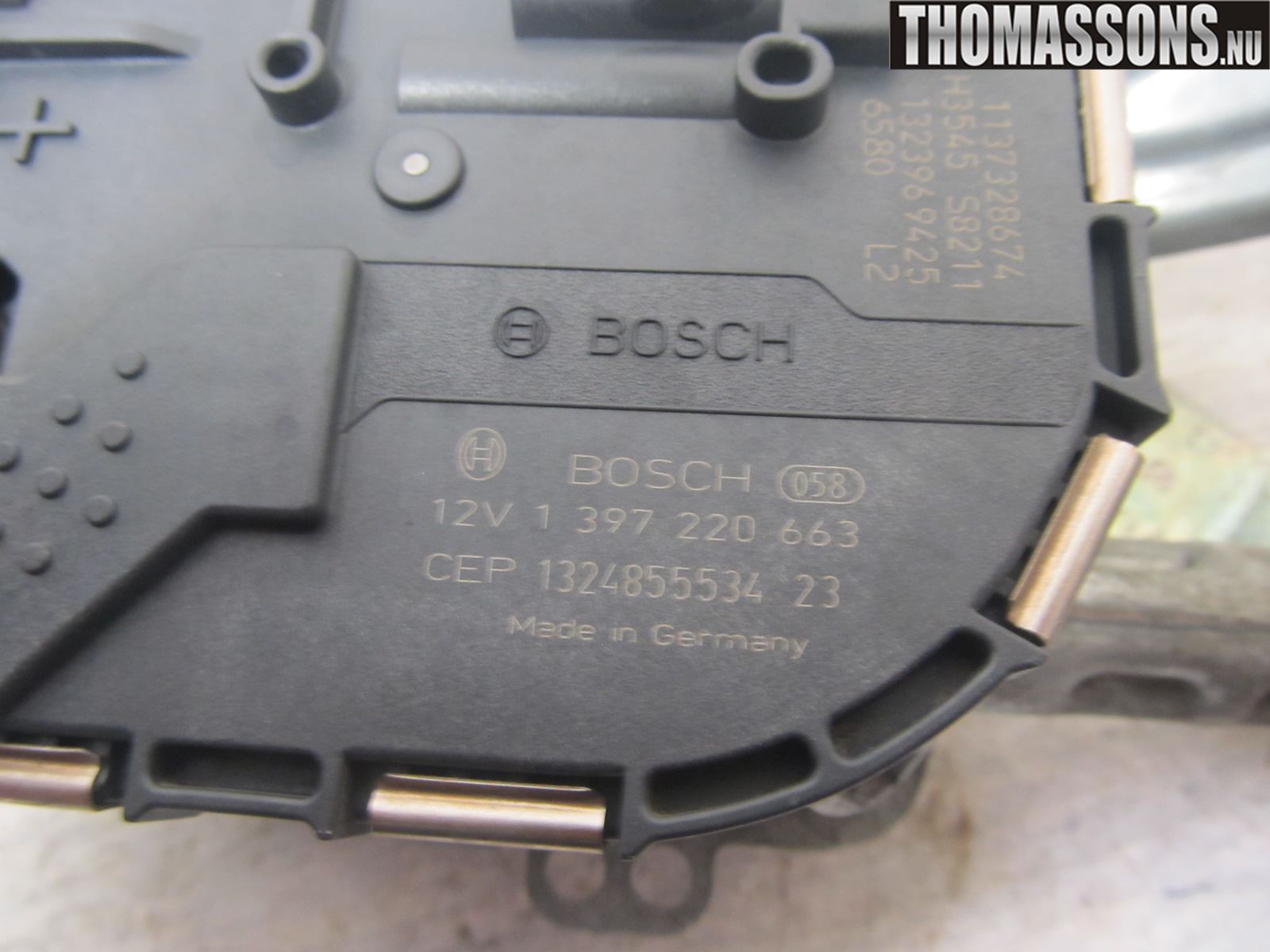 Volkswagen VW GOLF / E-GOLF VII 13-20 Torkarmotor Vindruta