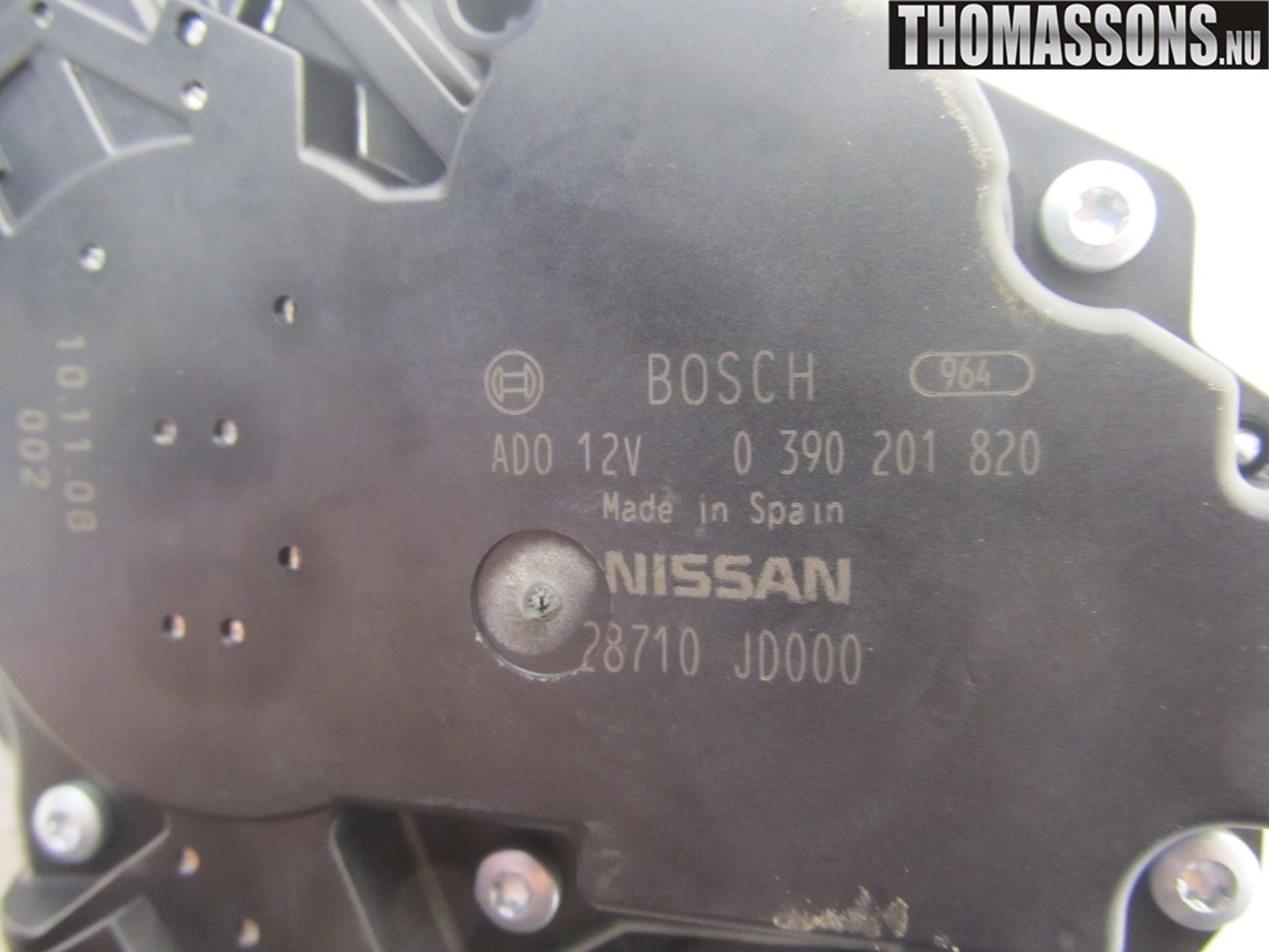 Nissan QASHQAI+2  10-14 Torkarmotor Baklucka
