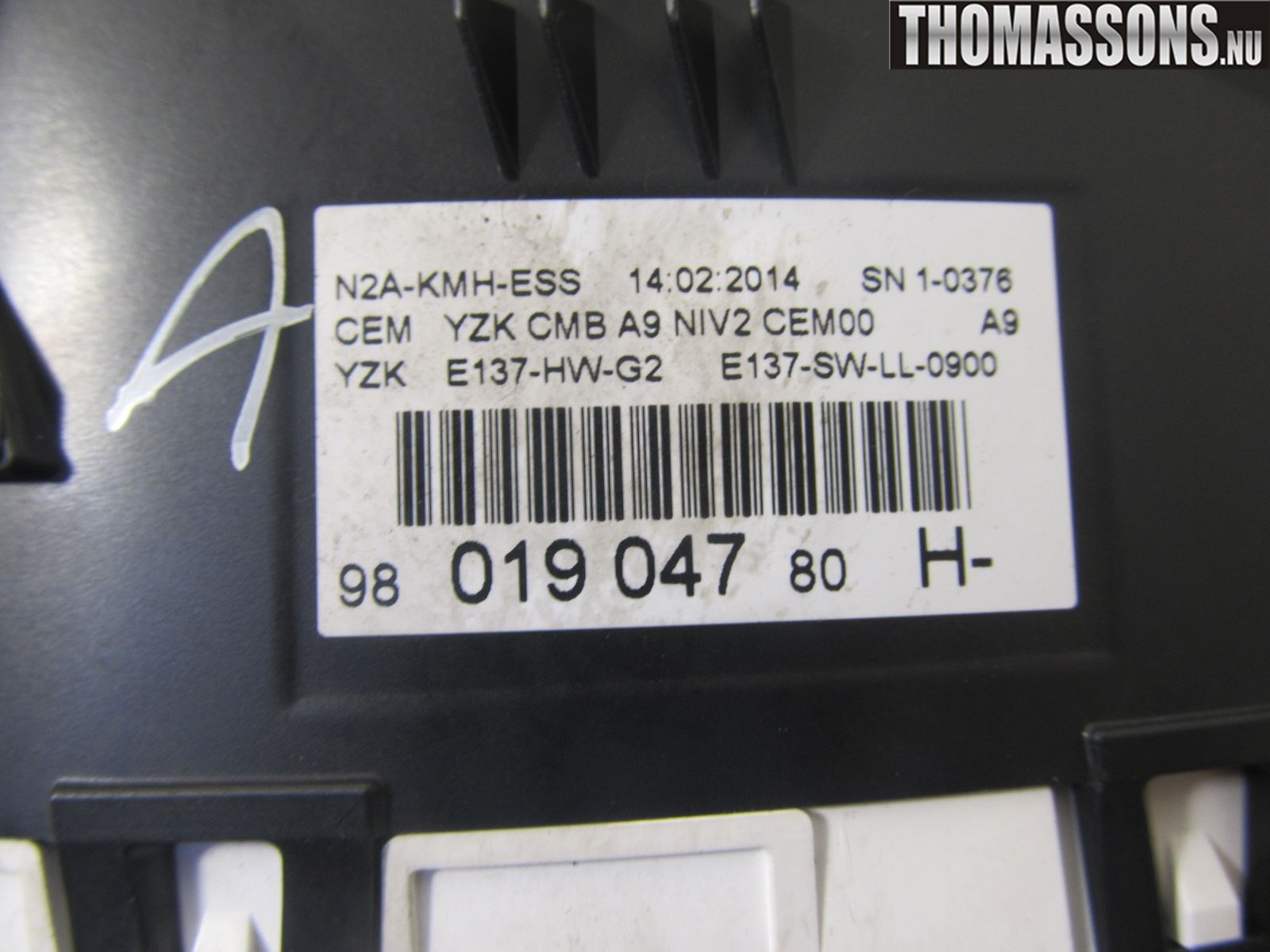 Peugeot 208 12-15 Instrument Komb