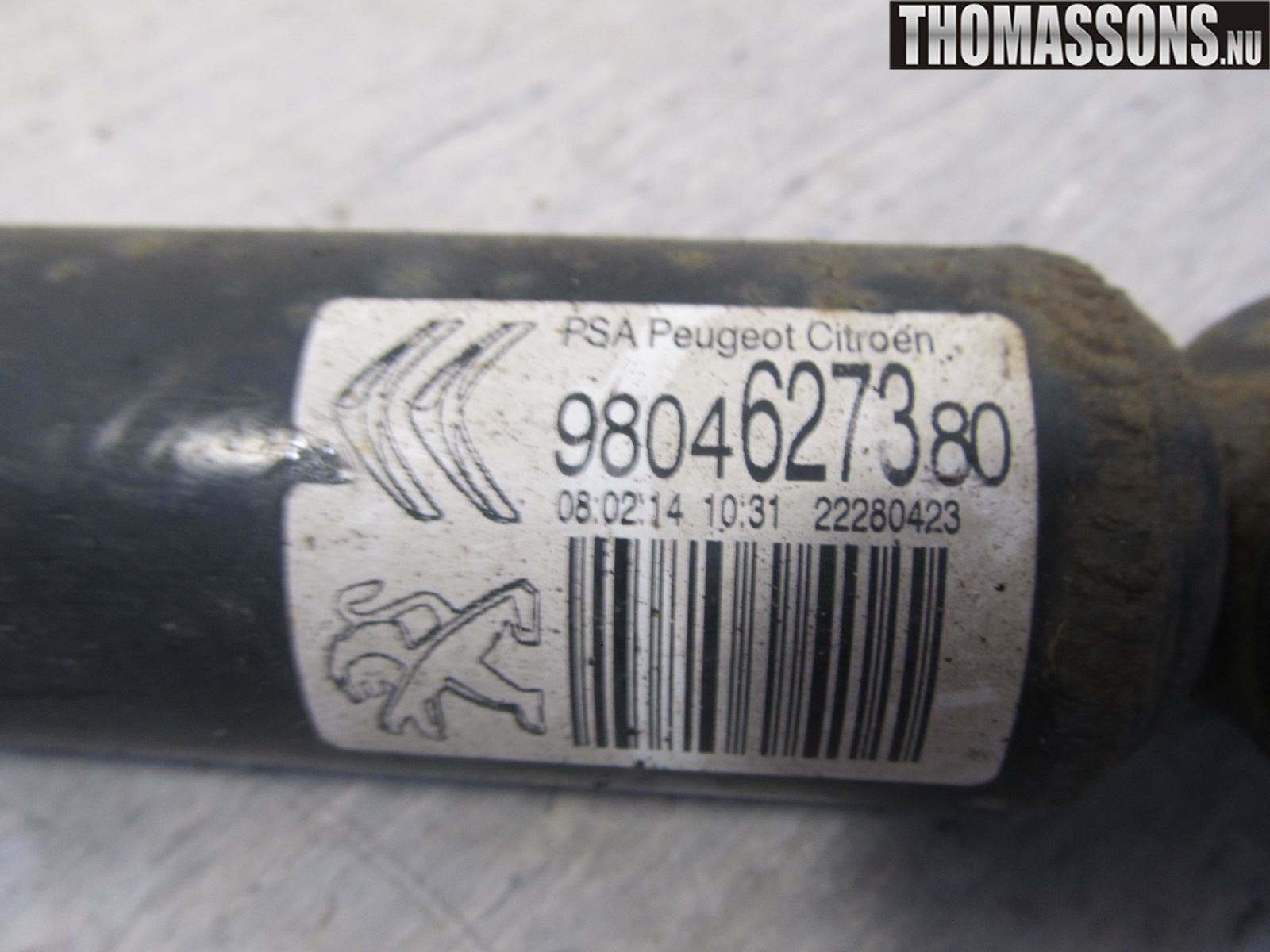 Peugeot 208 12-15 Stötdämpare Bak