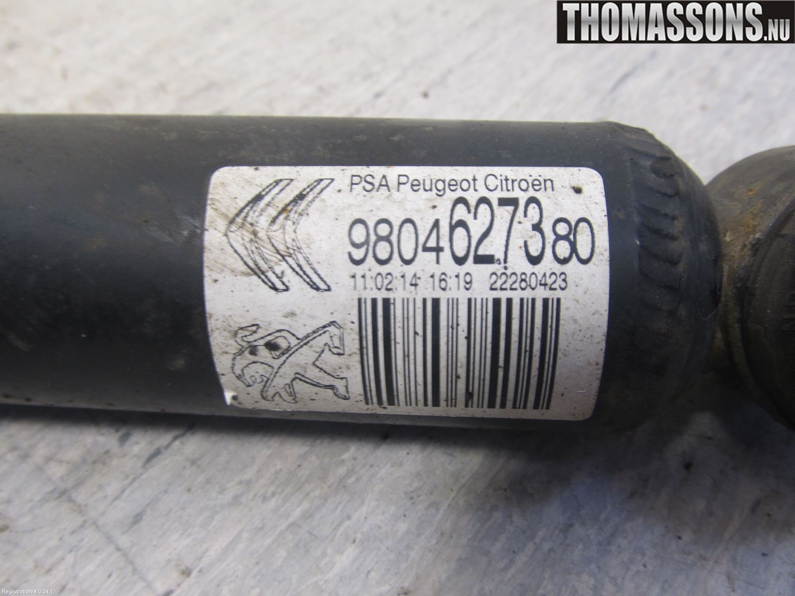 Peugeot 208 12-15 Stötdämpare Bak