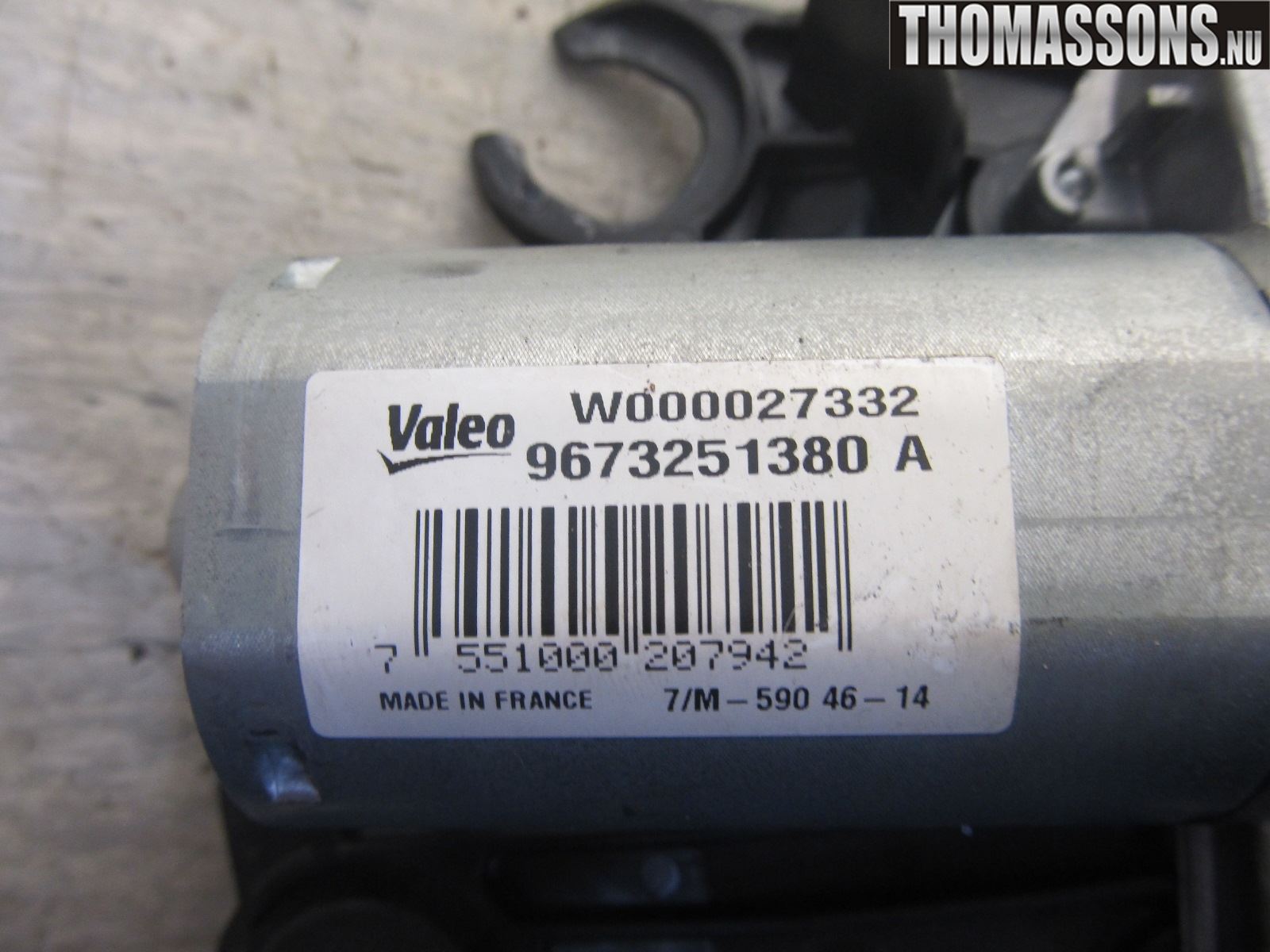 Peugeot 208 12-15 Torkarmotor Baklucka
