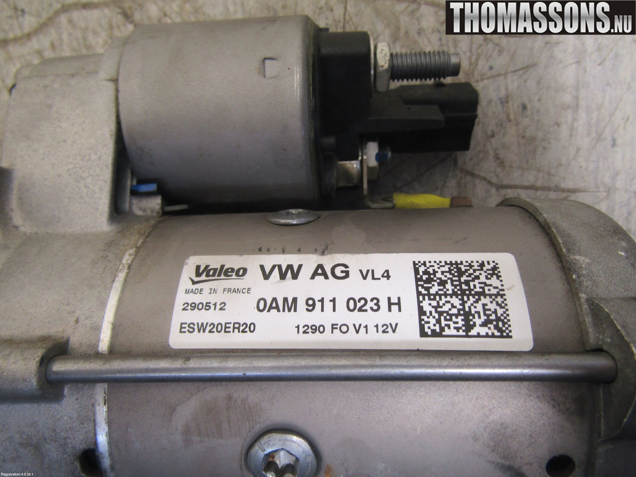 Volkswagen VW GOLF VI 09-13 Startmotor