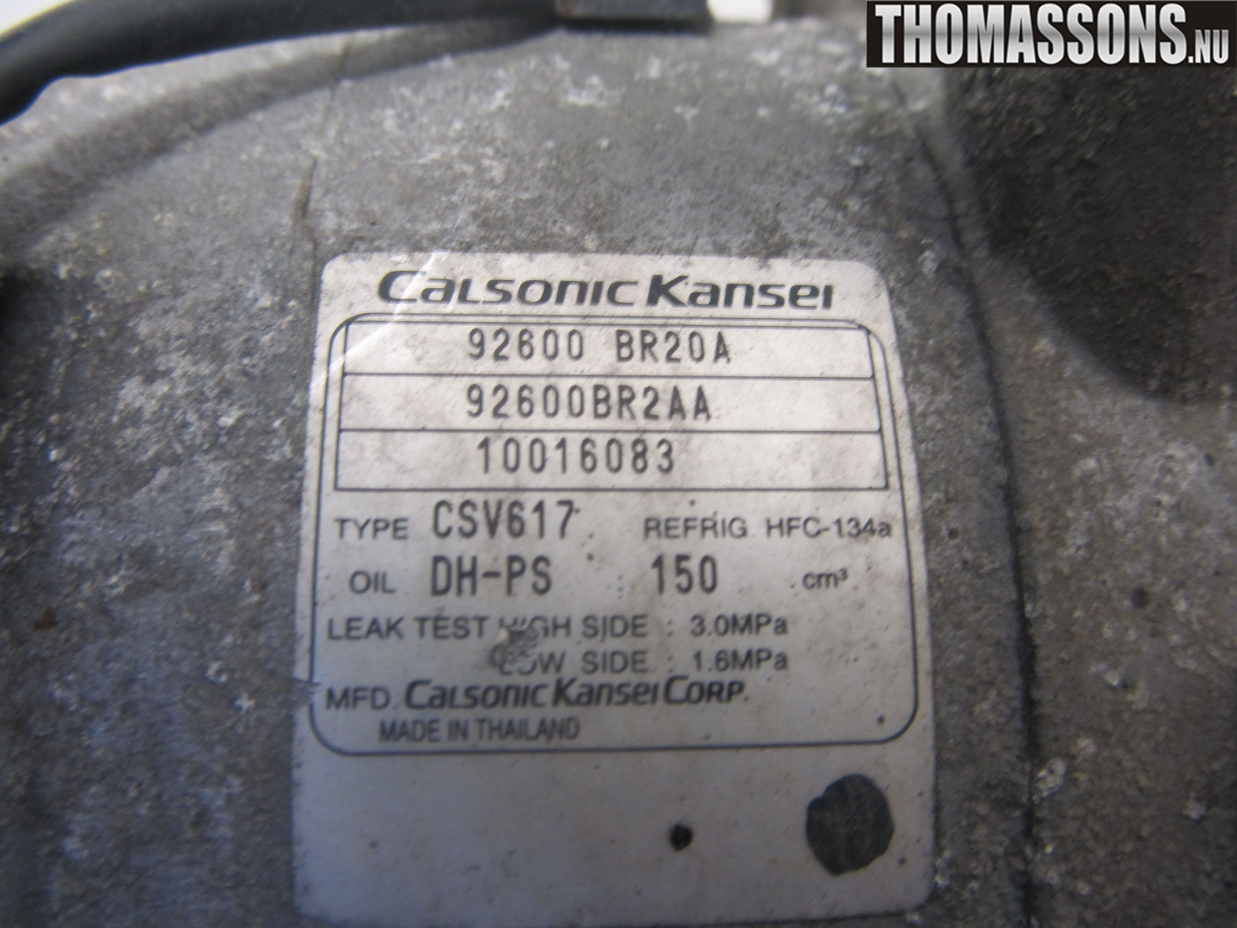 Nissan QASHQAI+2  10-14 Ac Kompressor