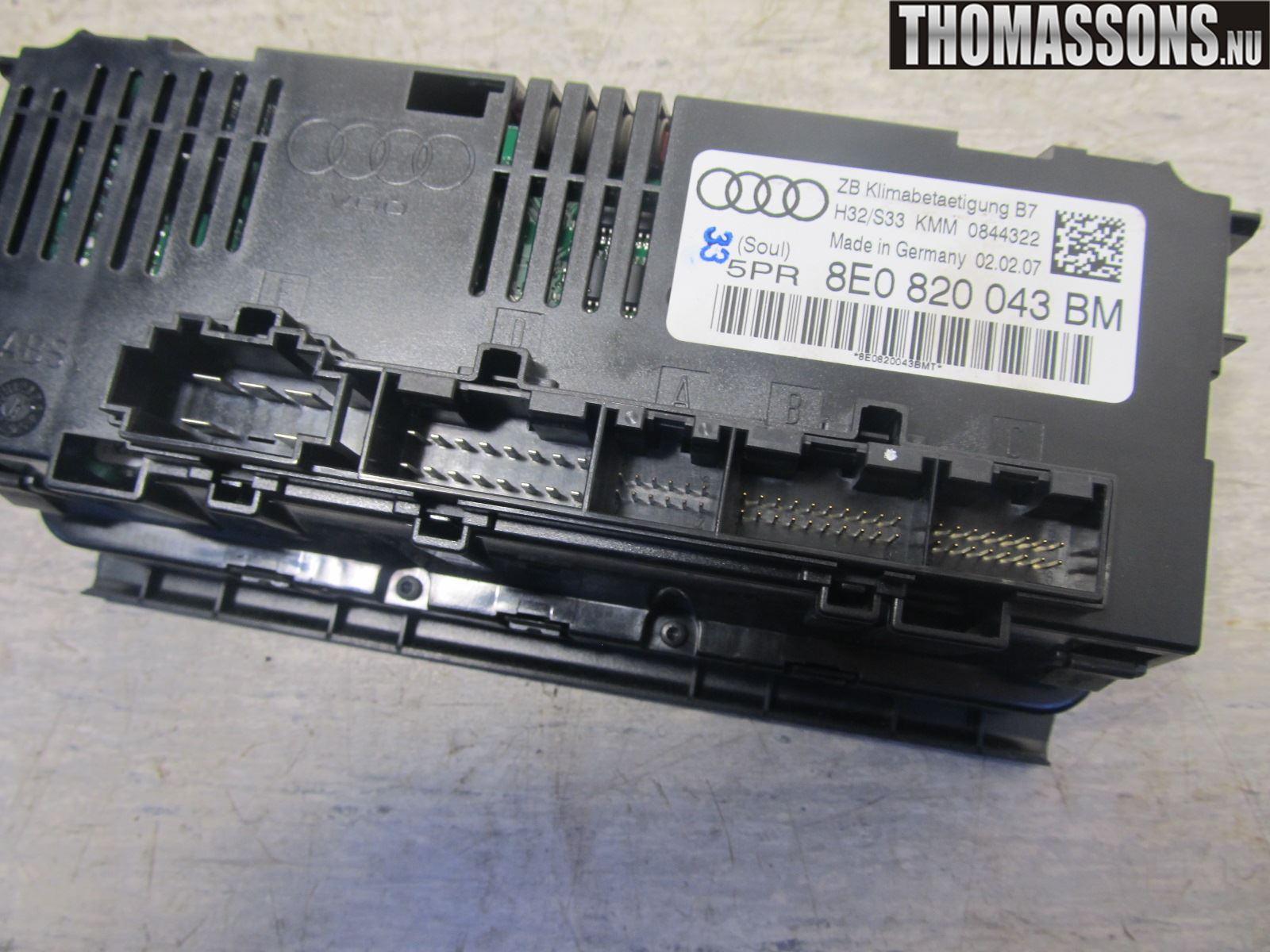 Audi A4/S4 05-07 Ac Styrenhet Ac Manöveren