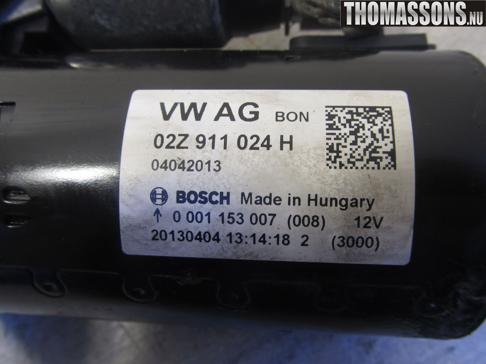 Volkswagen VW TOURAN 10-15 Startmotor Diesel