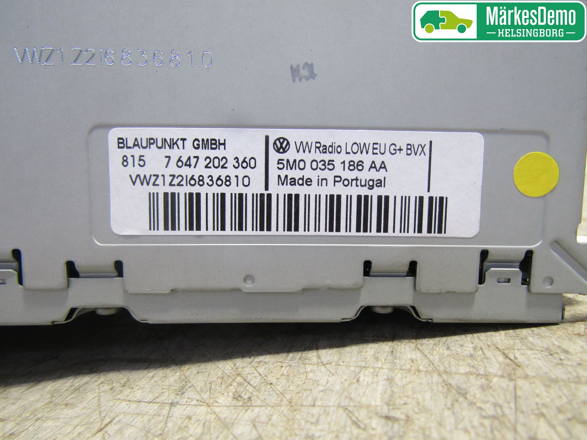 Volkswagen VW GOLF PLUS/CROSS GOLF 04-14 Cd Radio - Multimediapanel