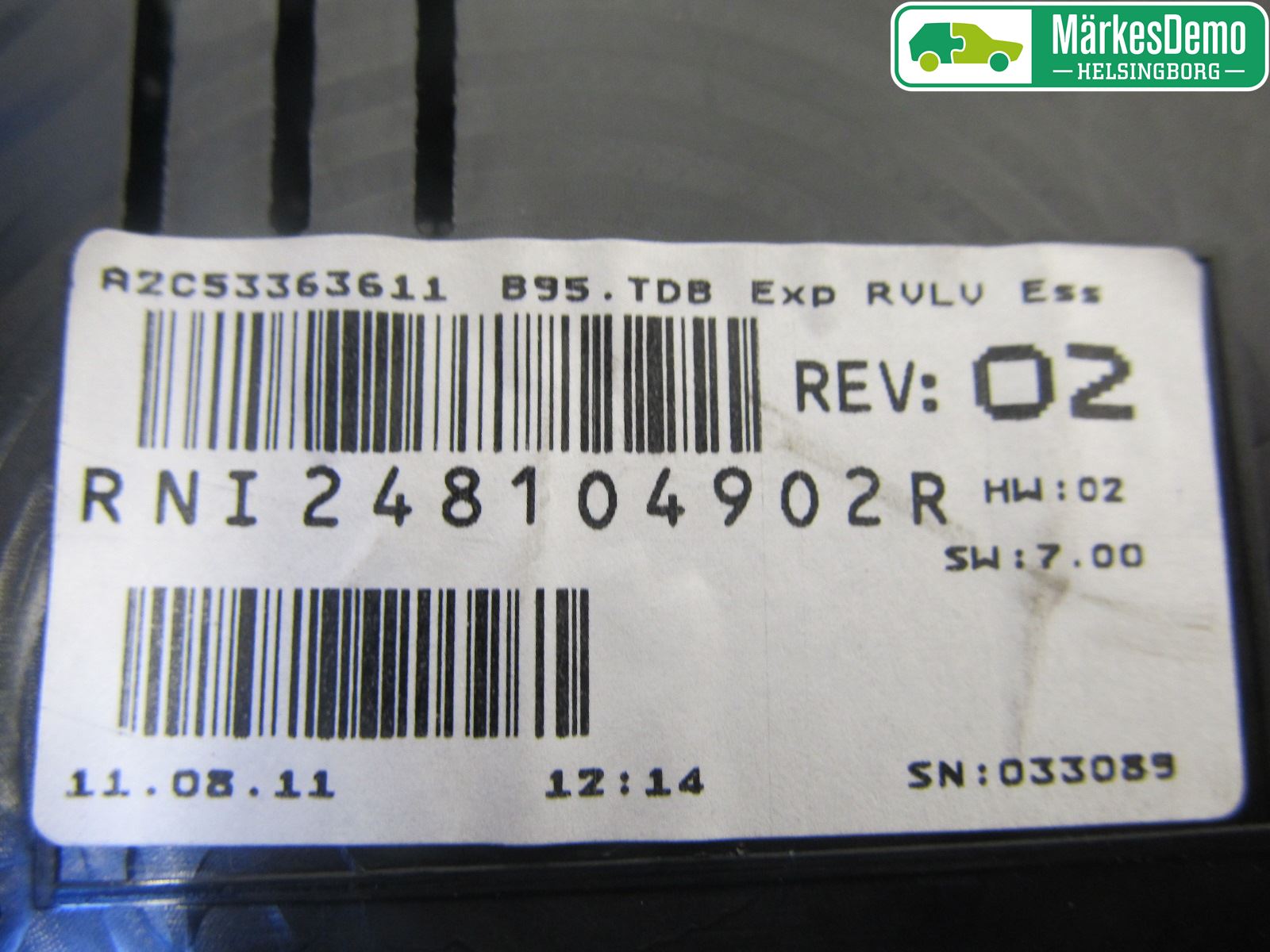 Renault MEGANE III 09-15 Instrument Komb