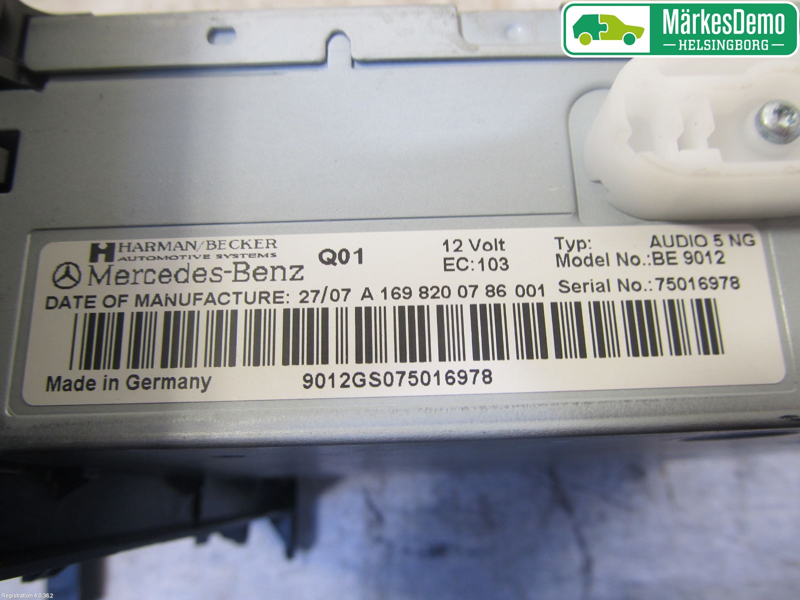 Mercedes-Benz MB A-KLASS (W169) 04-12 Cd Radio - Multimediapanel