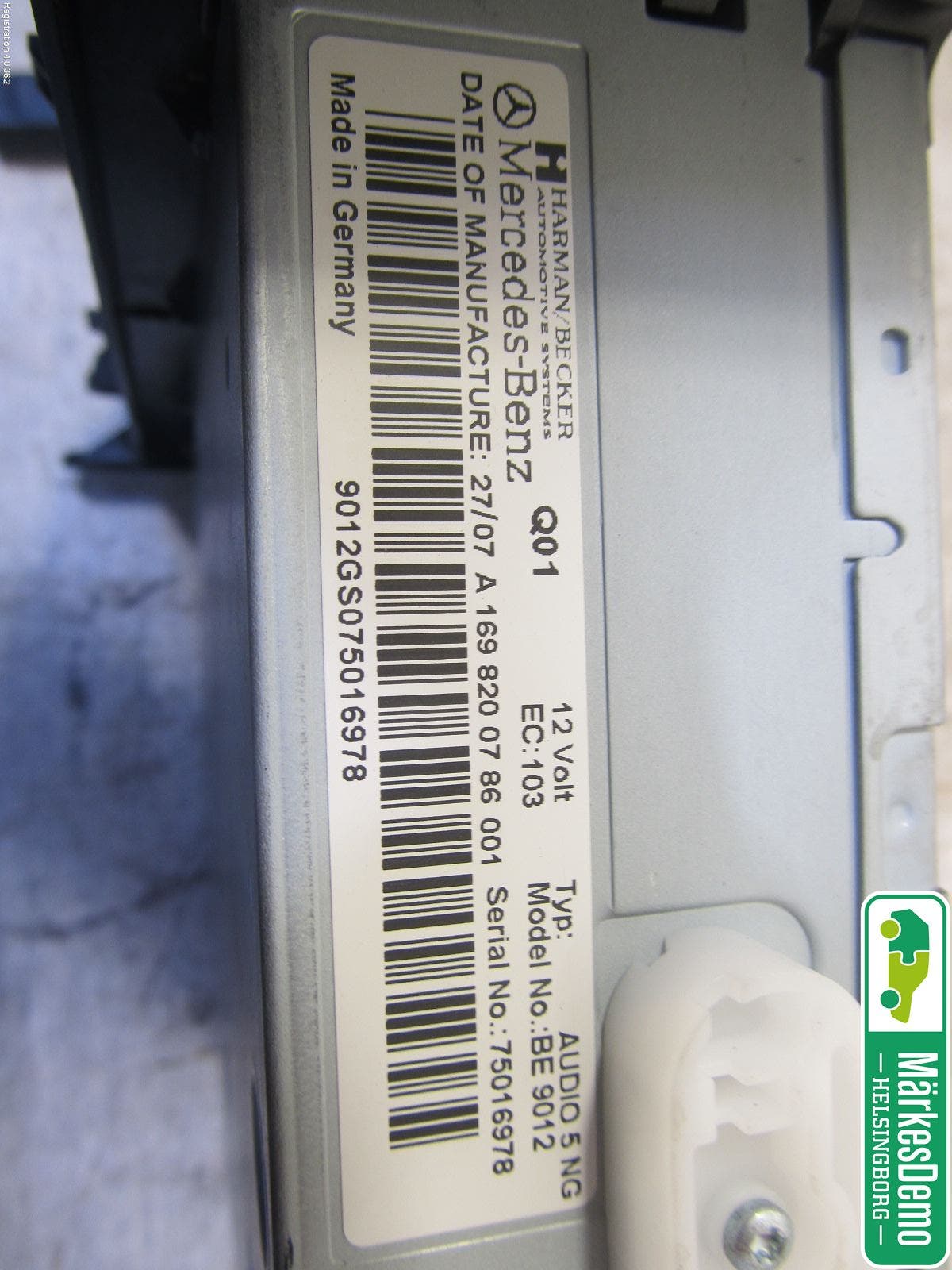 Mercedes-Benz MB A-KLASS (W169) 04-12 Cd Radio - Multimediapanel