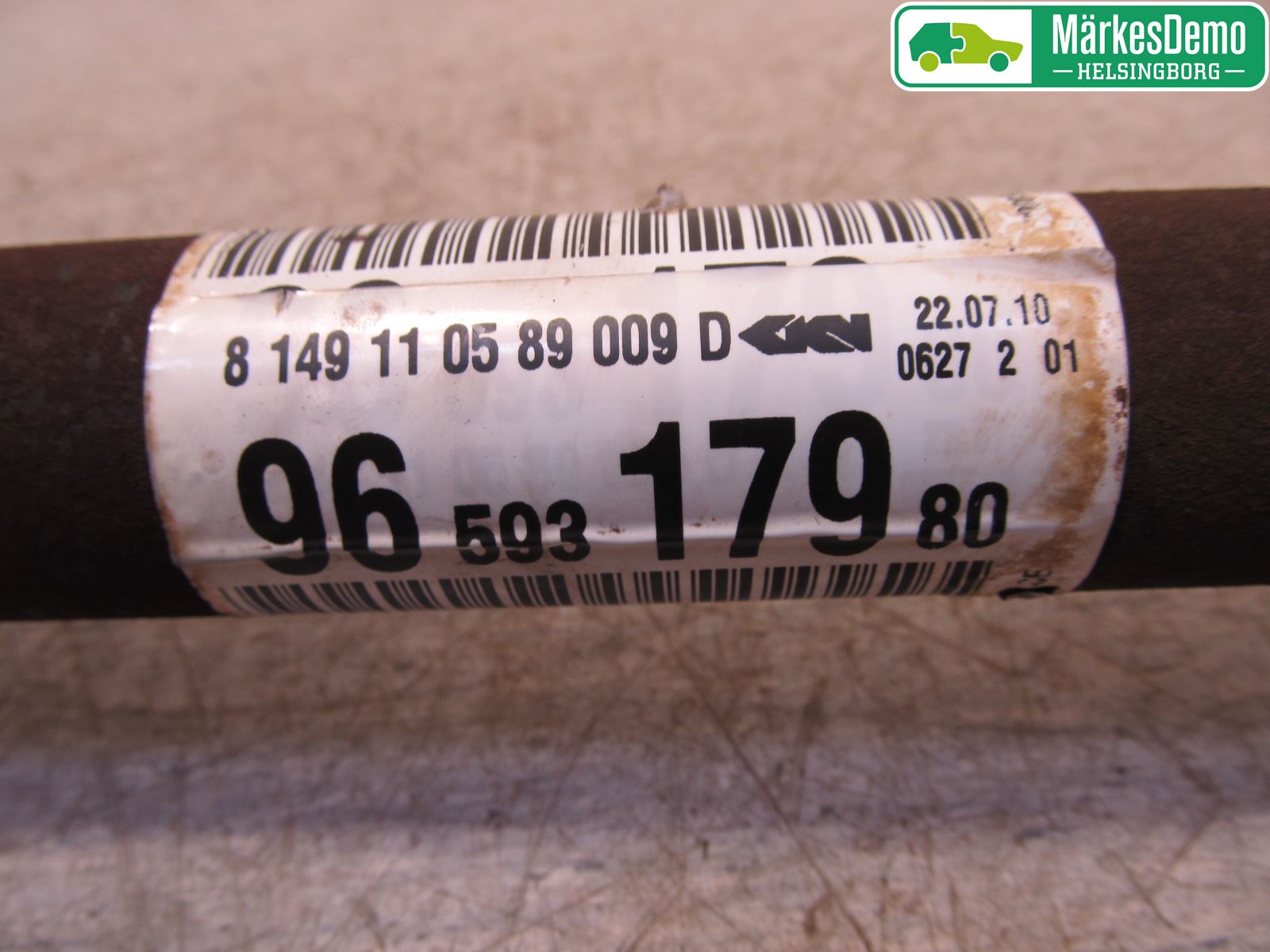 Peugeot 207 Drivaxel Fram Höger