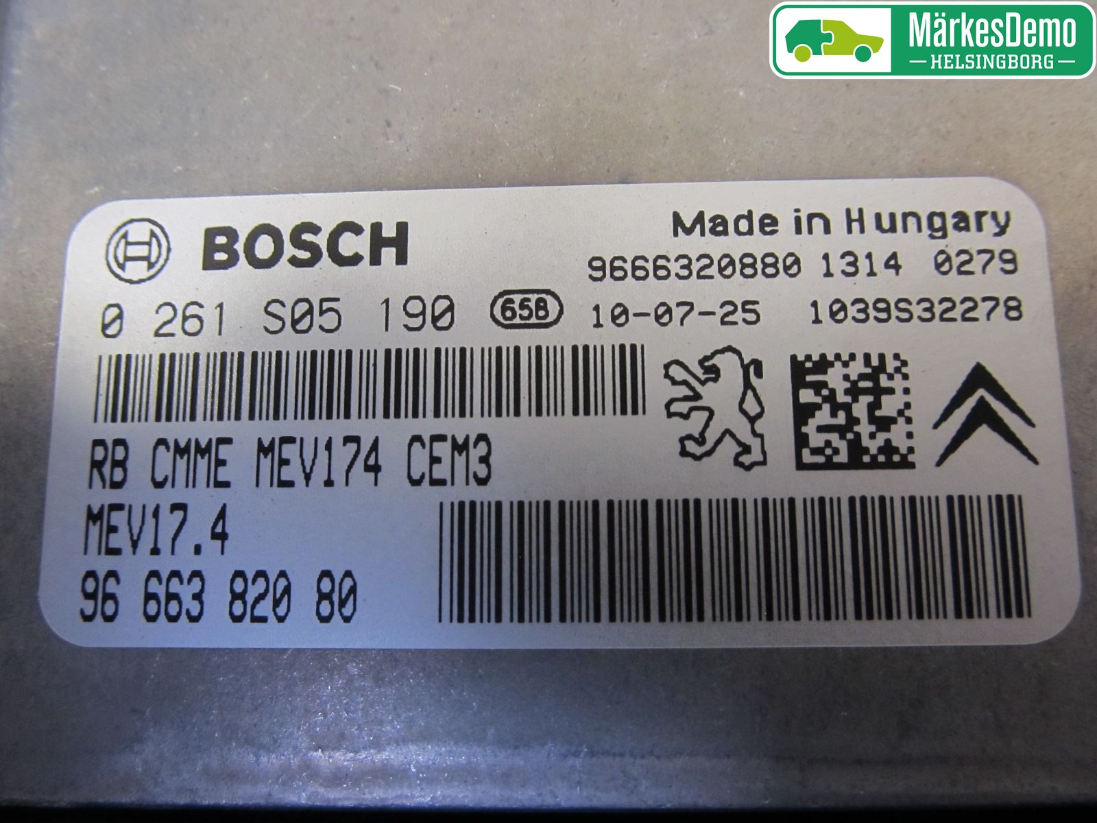 Peugeot 207 Styrenhet Insprut Bensin