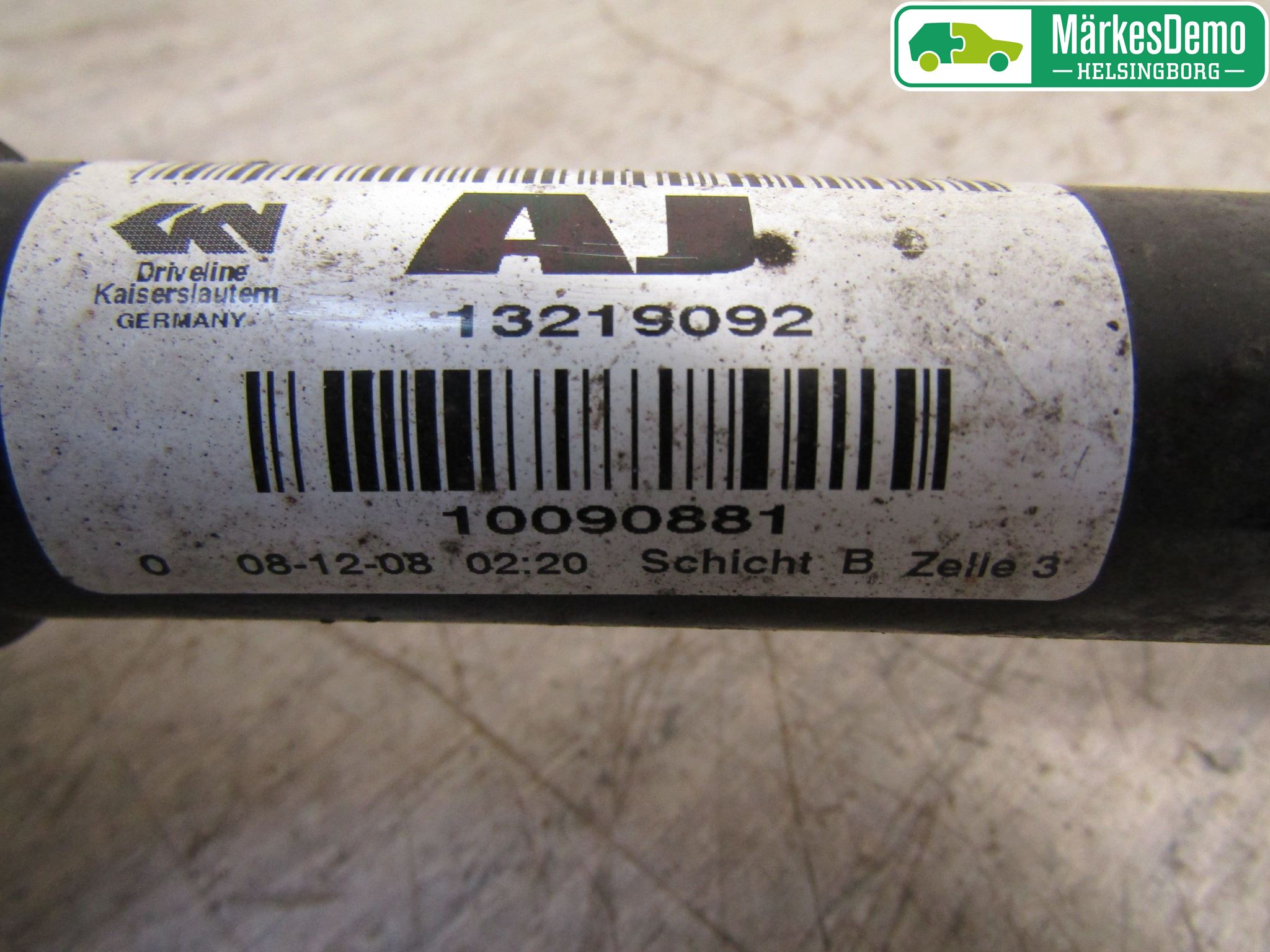 Opel INSIGNIA 09-16 Drivaxel Fram Höger