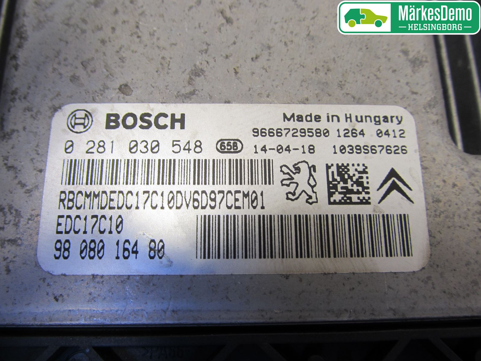 Peugeot 308 14-21 Styrenhet Insprut Bensin