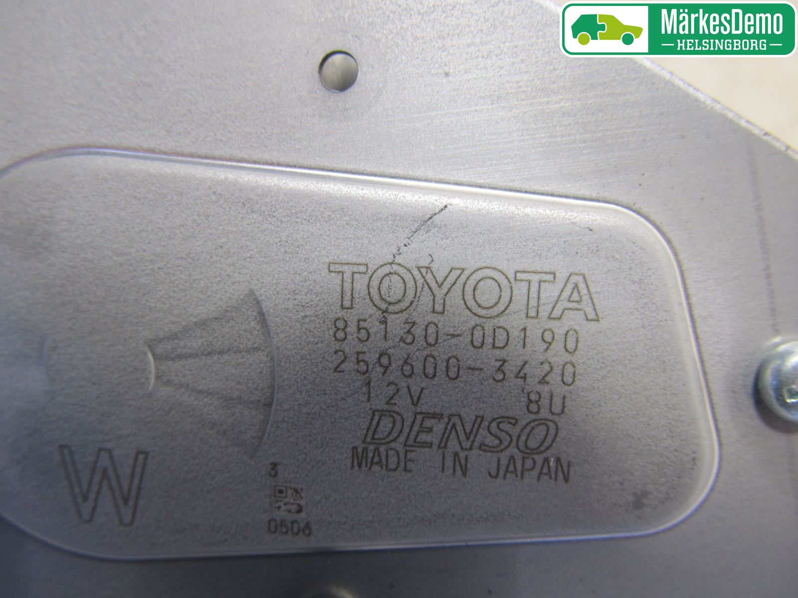 Toyota YARIS XP130 15-20 Torkarmotor Baklucka