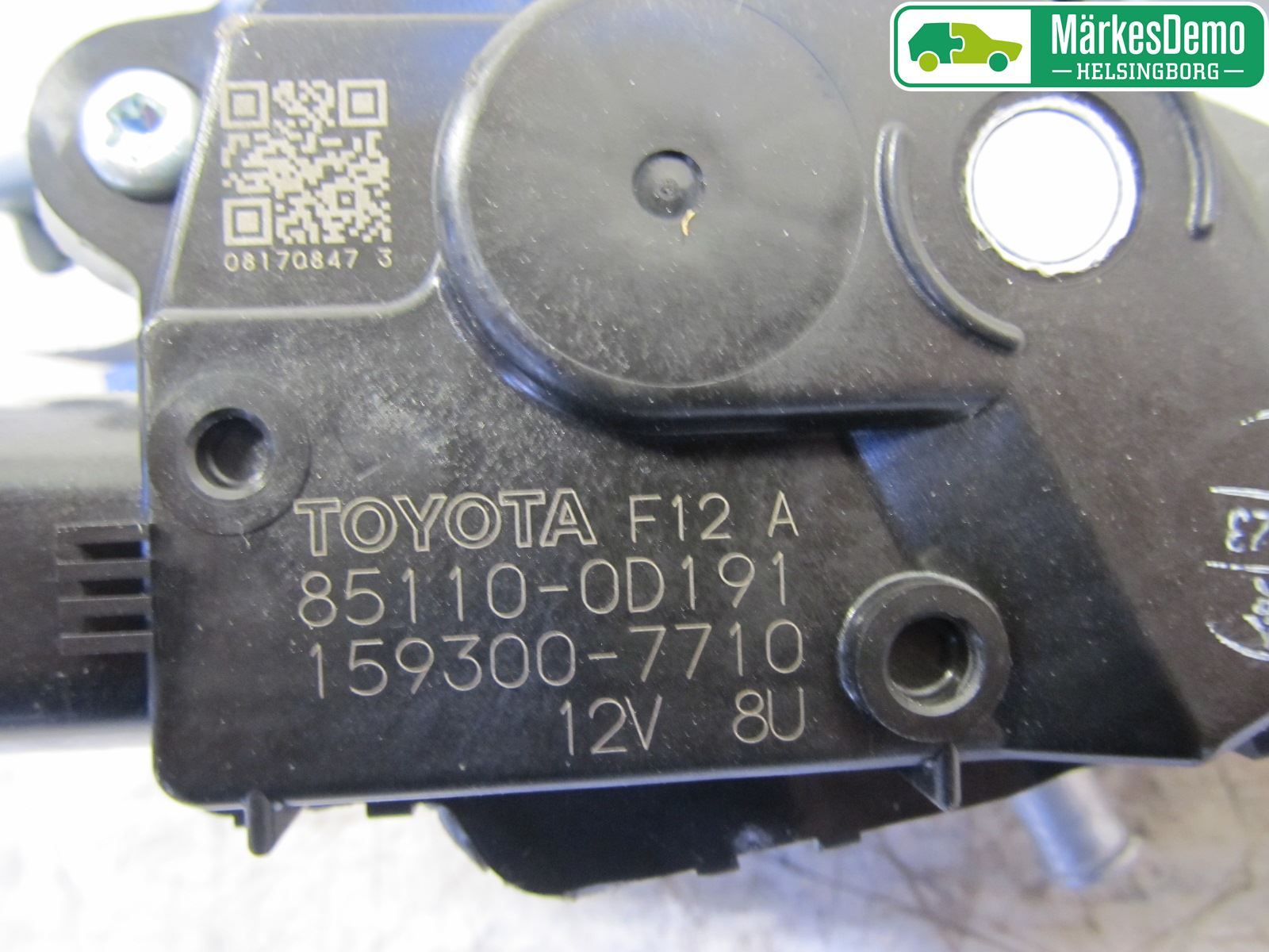Toyota YARIS XP130 15-20 Torkarmotor Vindruta