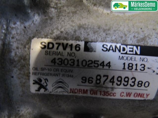 Citroen JUMPY 07-16 Ac Kompressor