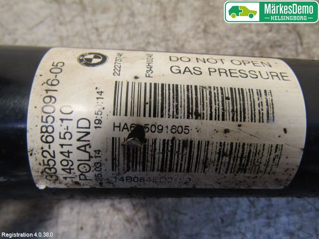 BMW 3 GT F34 13-19 Stötdämpare Bak