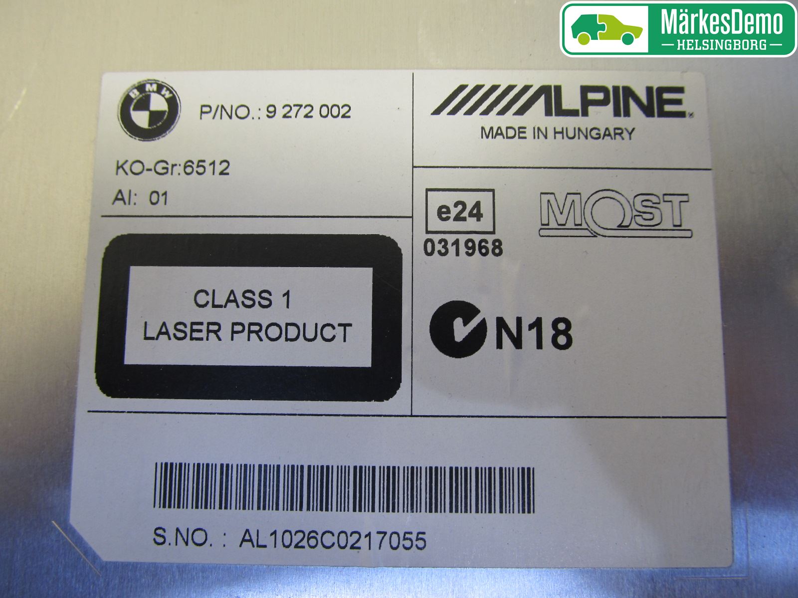 BMW 5 F10/F11/F18 09-17 Cd Radio - Multimediapanel