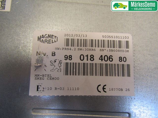 Peugeot 208 12-15 Cd Radio - Multimediapanel