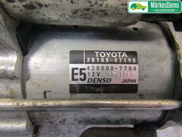 Toyota VERSO-S 11-16 Startmotor