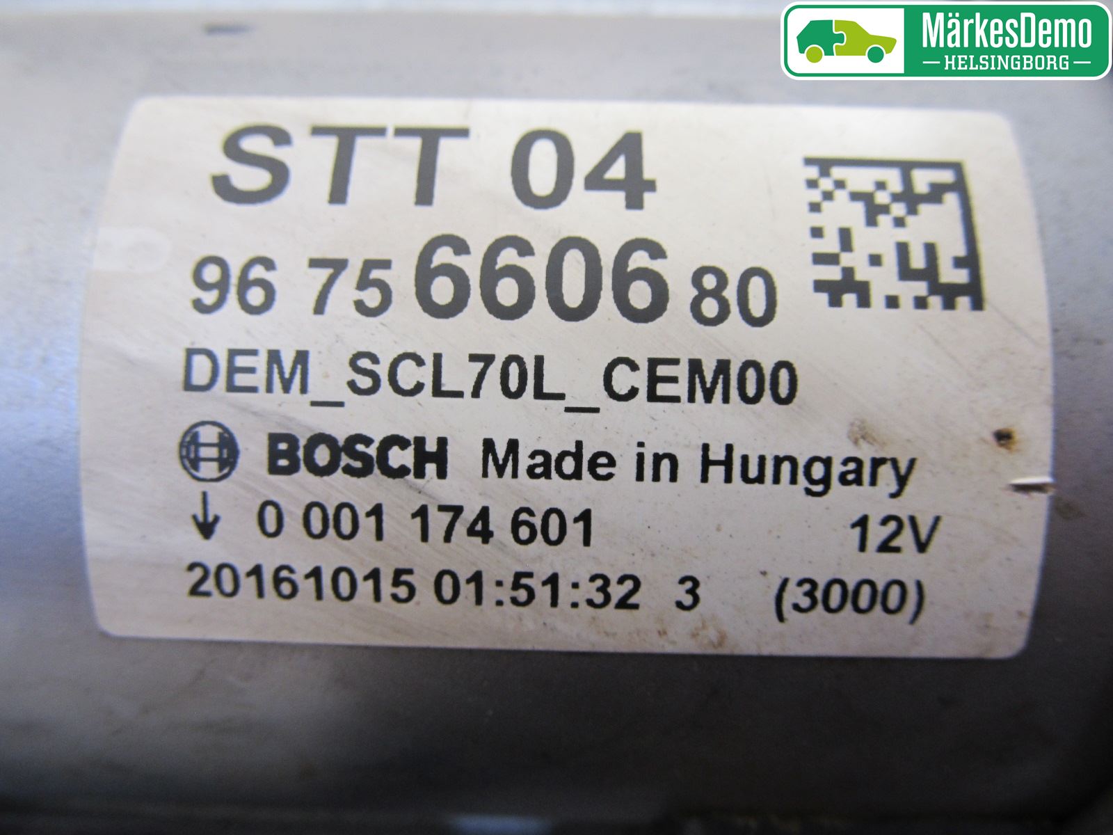 Citroen BERLINGO 08-18 Startmotor Diesel