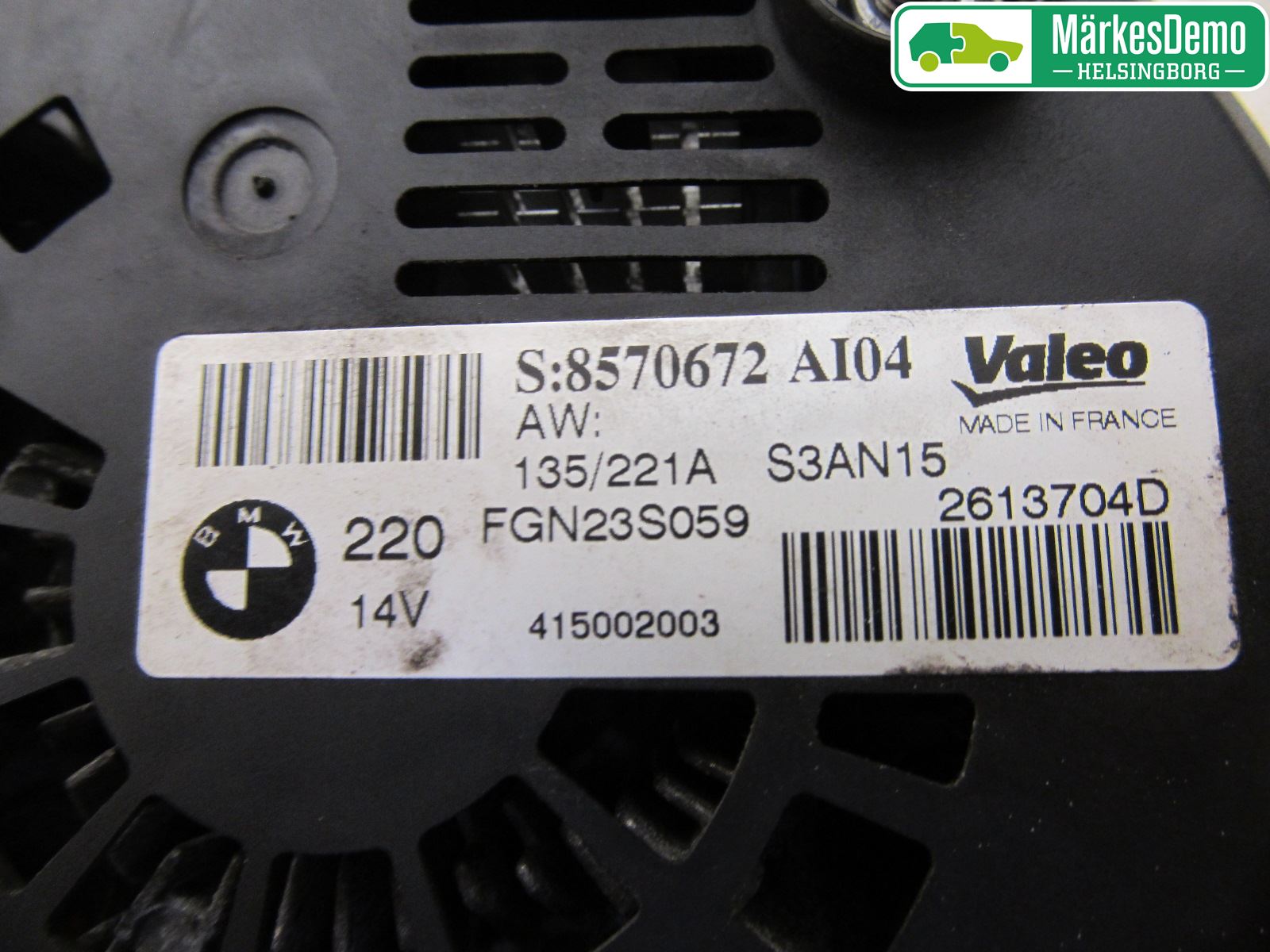 BMW X4 F26 14-18 Generator